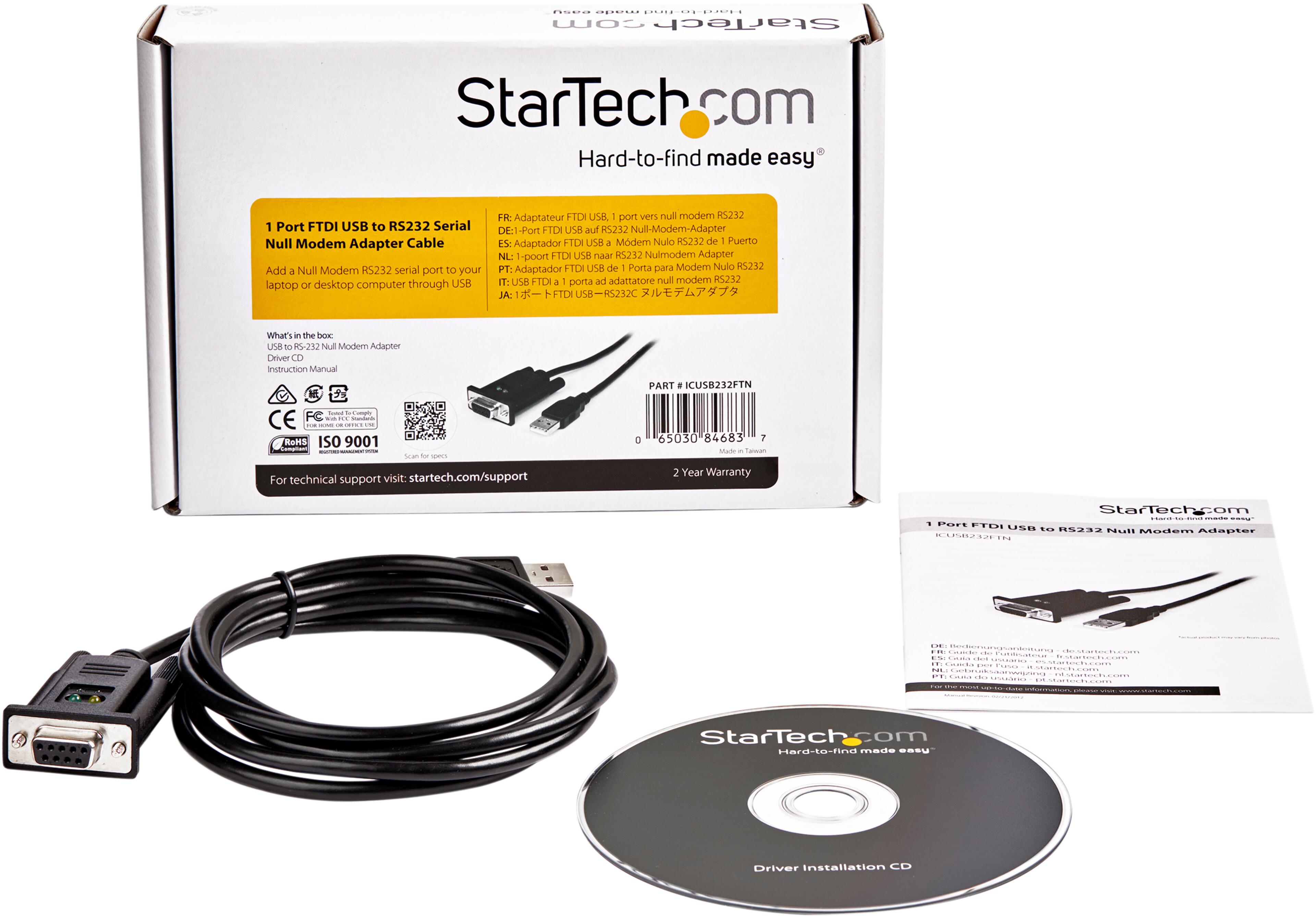 Adapter DB9Bu (RS232)-USB Typ A St 1,7 m