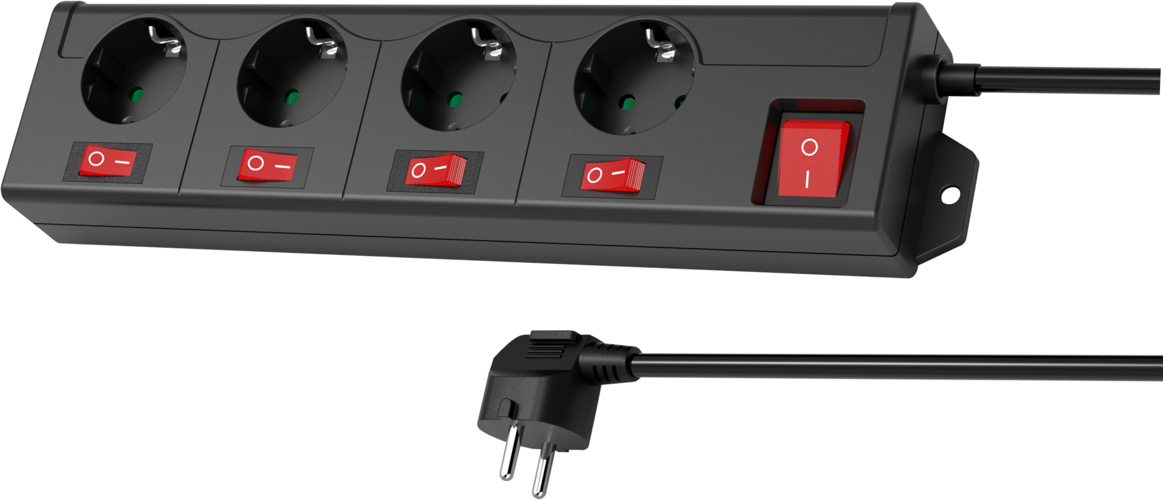 Power Strip 4-way 1.4m Switch