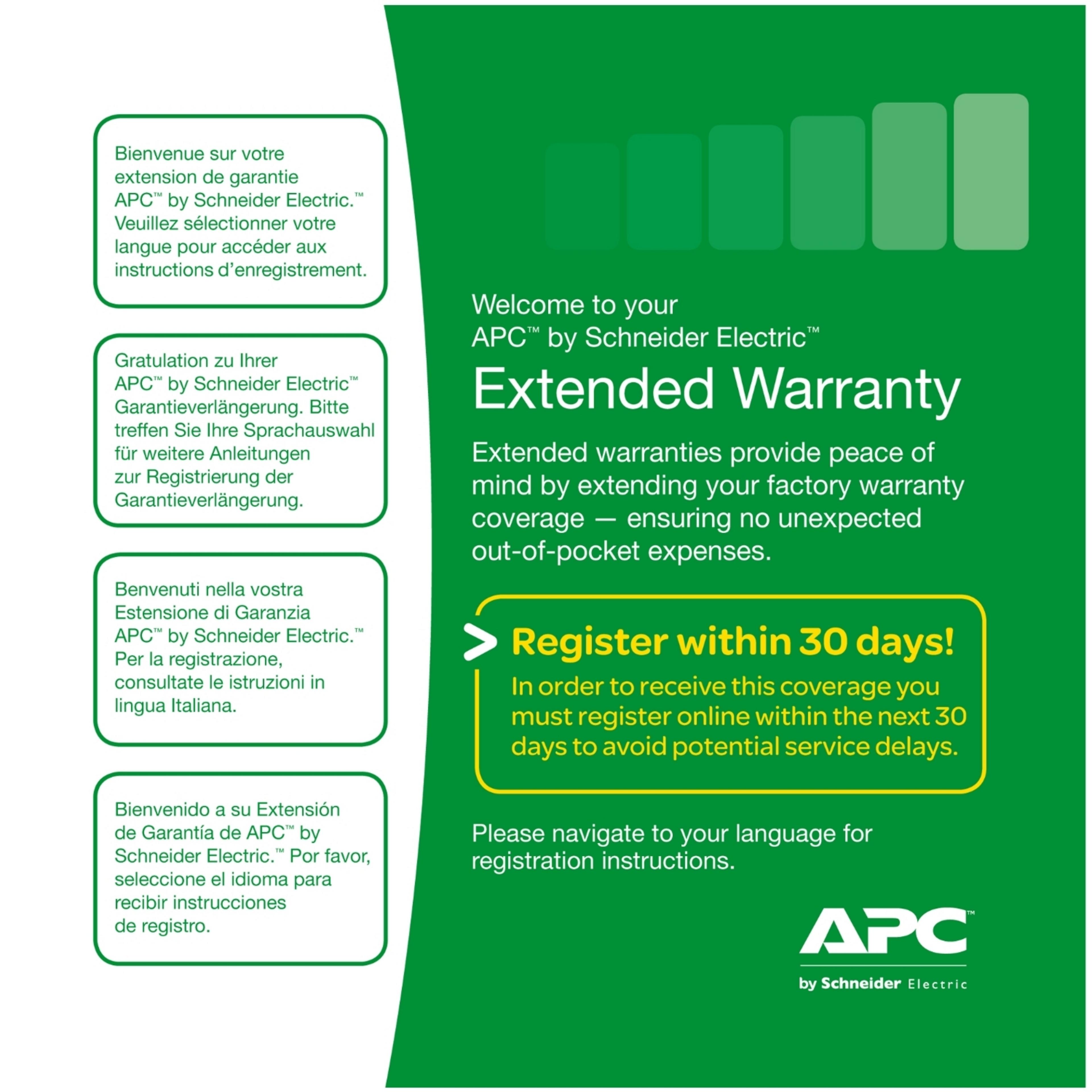 APC Warranty Extension AC05, +1 Year