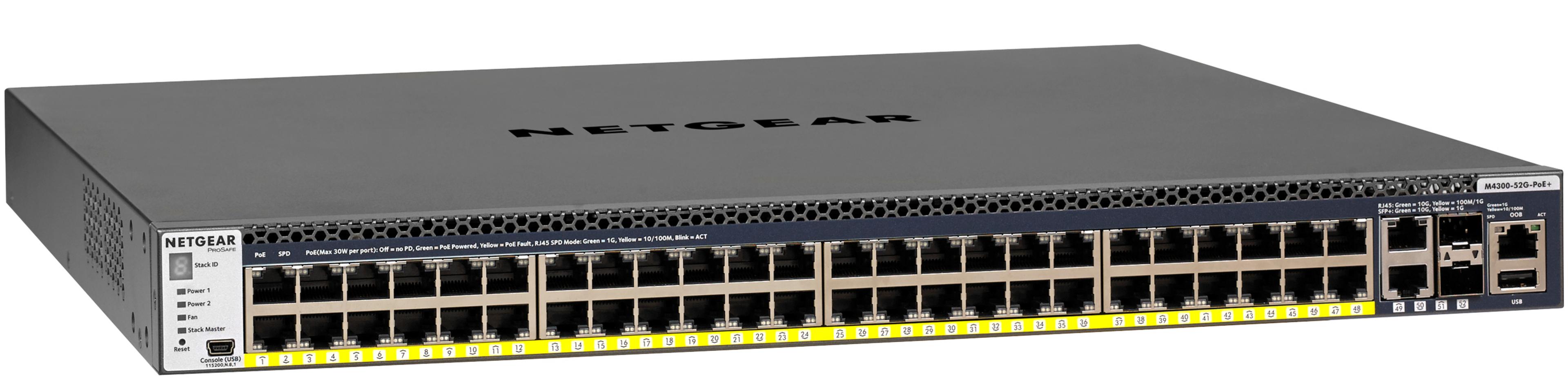 NETGEAR ProSAFE M4300-52G-PoE+ Switch