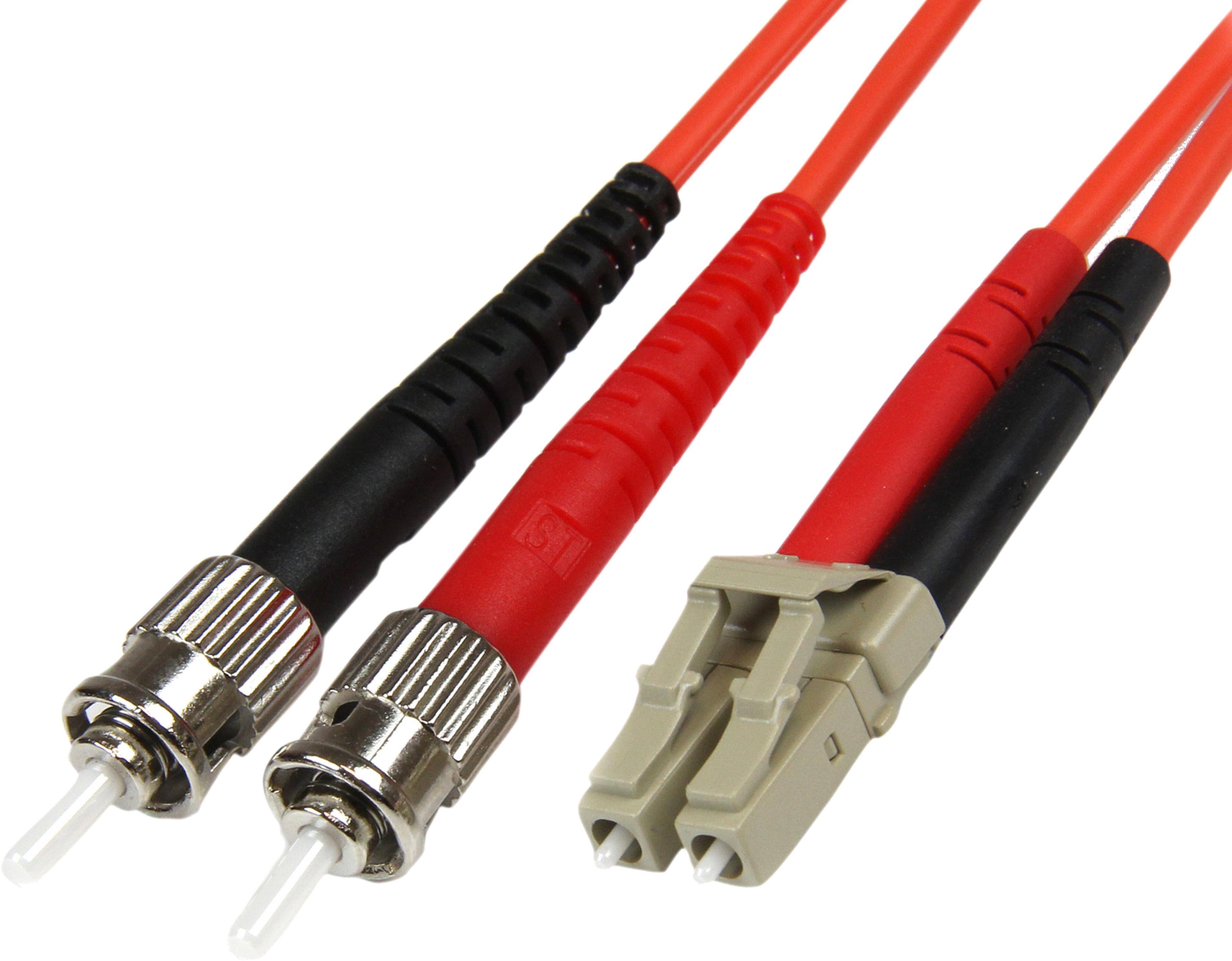 FO Duplex Patch Cable LC-ST 50/125µ 1m