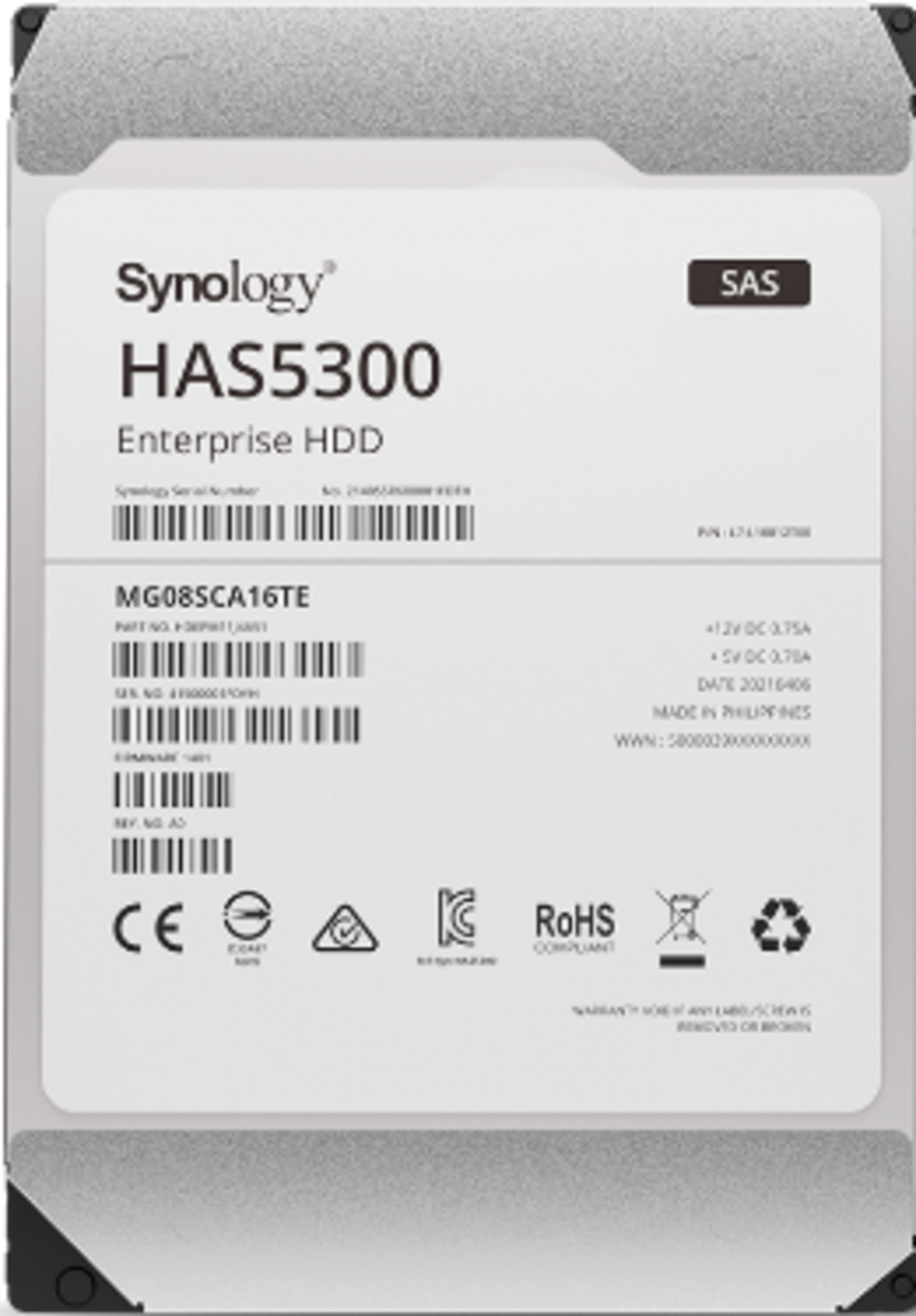 Synology HAS5300 16TB SAS HDD