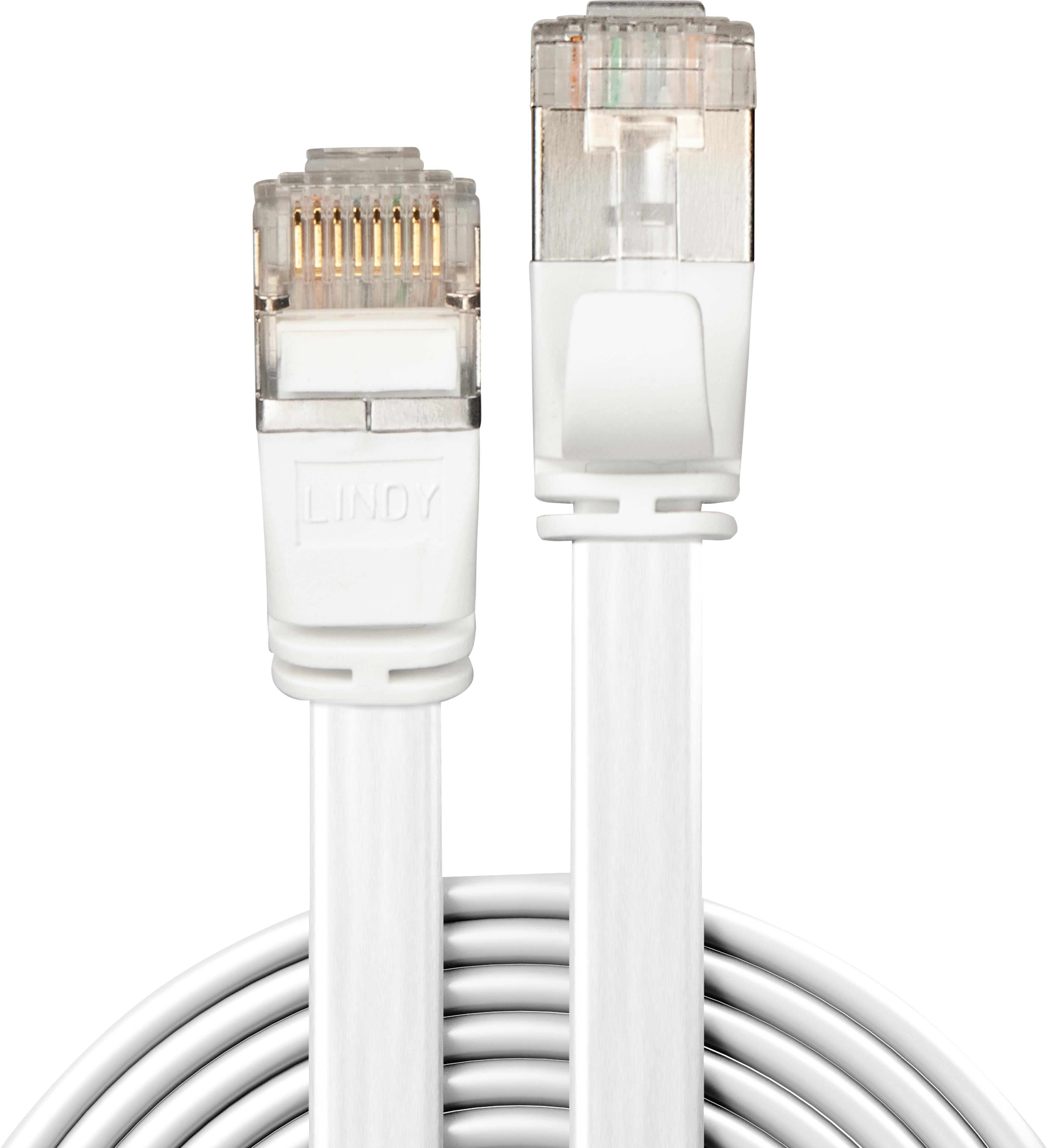 Patchkabel Flach RJ45 U/FTP Cat6a 10 m