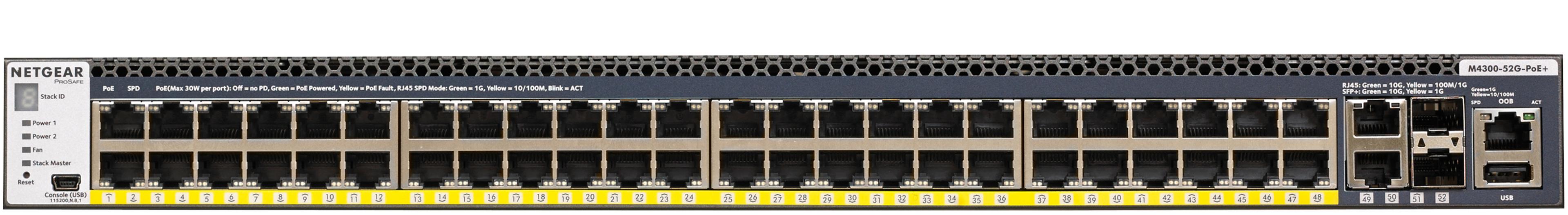 NETGEAR ProSAFE M4300-52G-PoE+ Switch