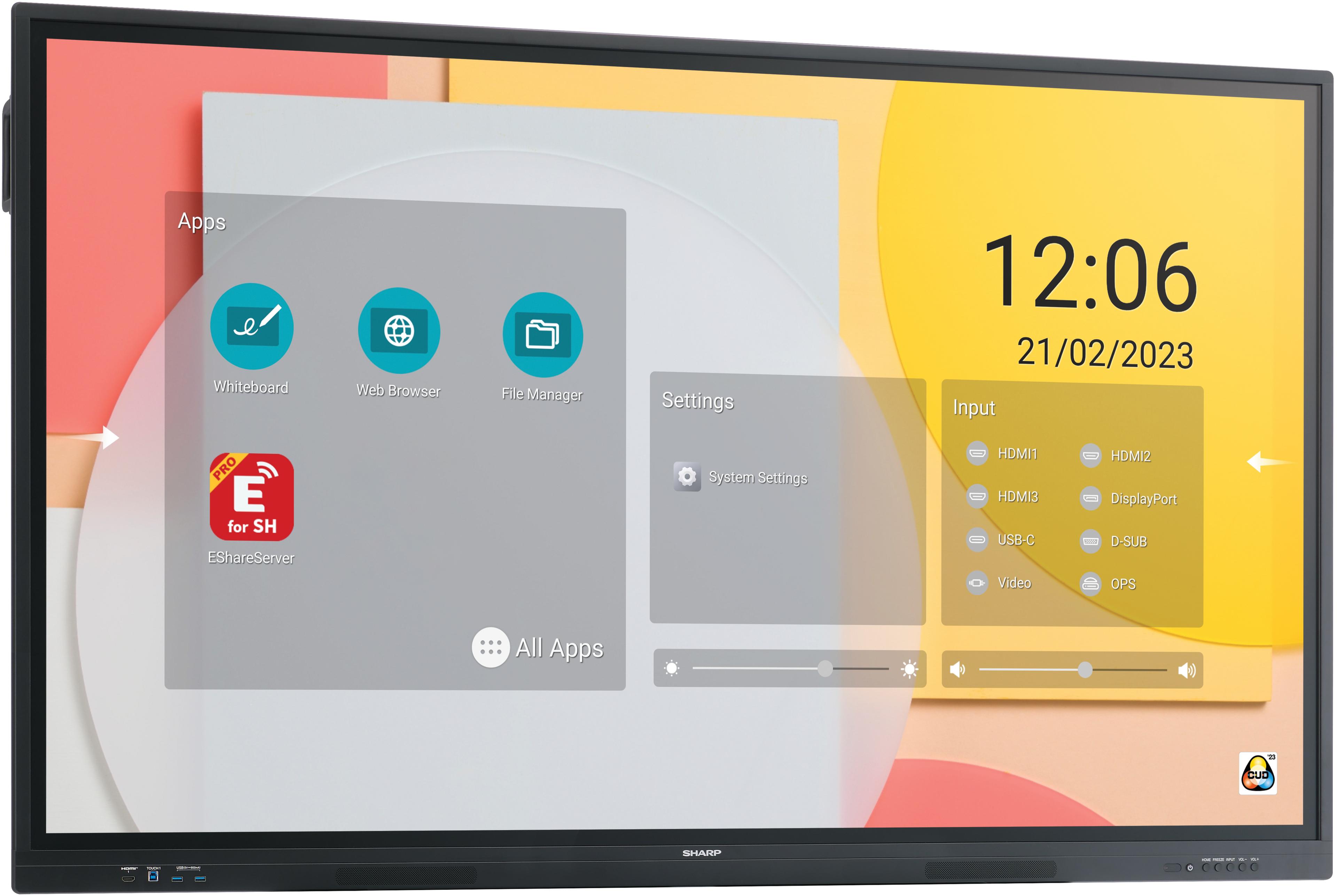 Sharp PN-LC652 Touch Display
