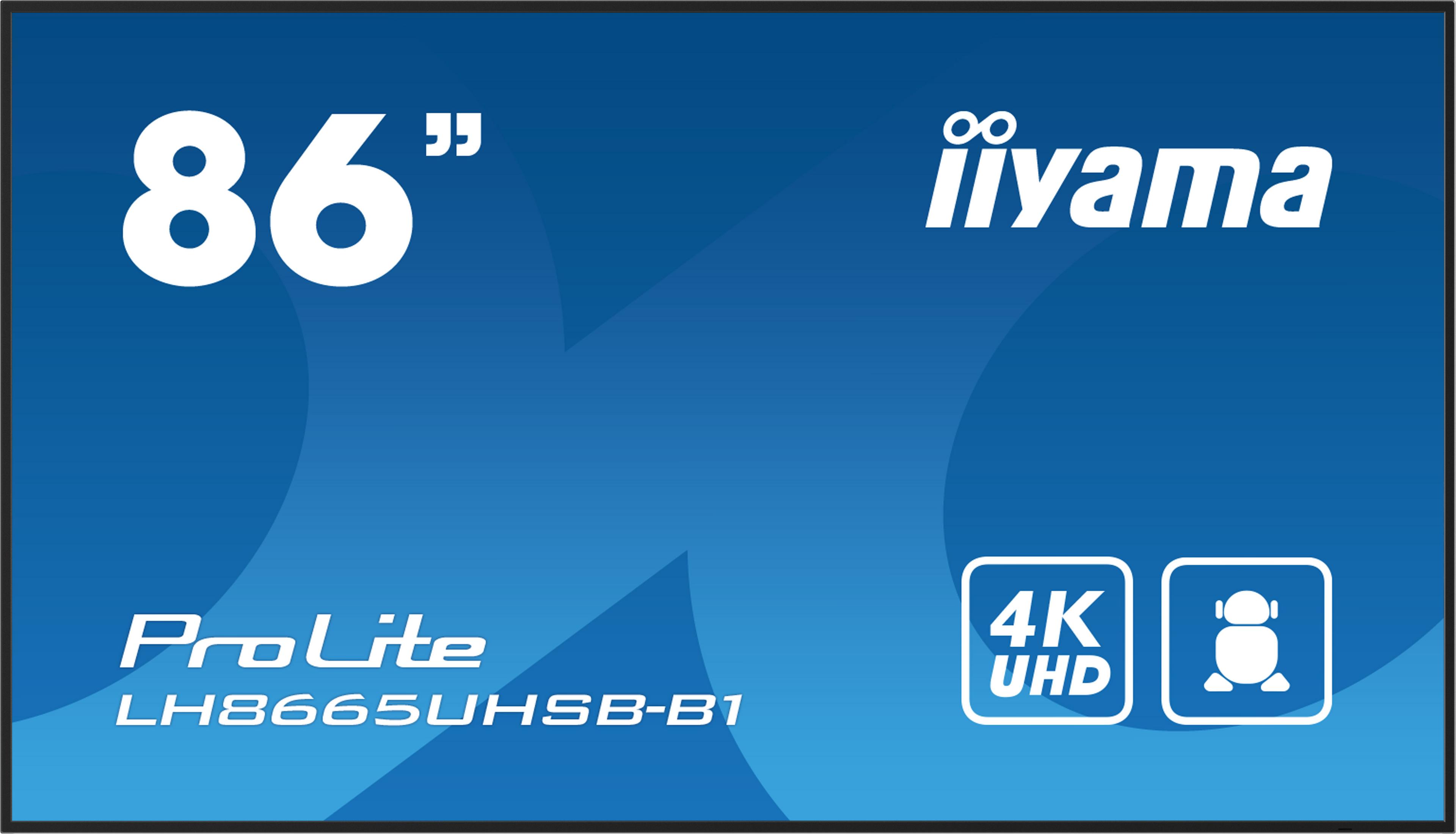 iiyama ProLite LH8665UHSB-B1 Display