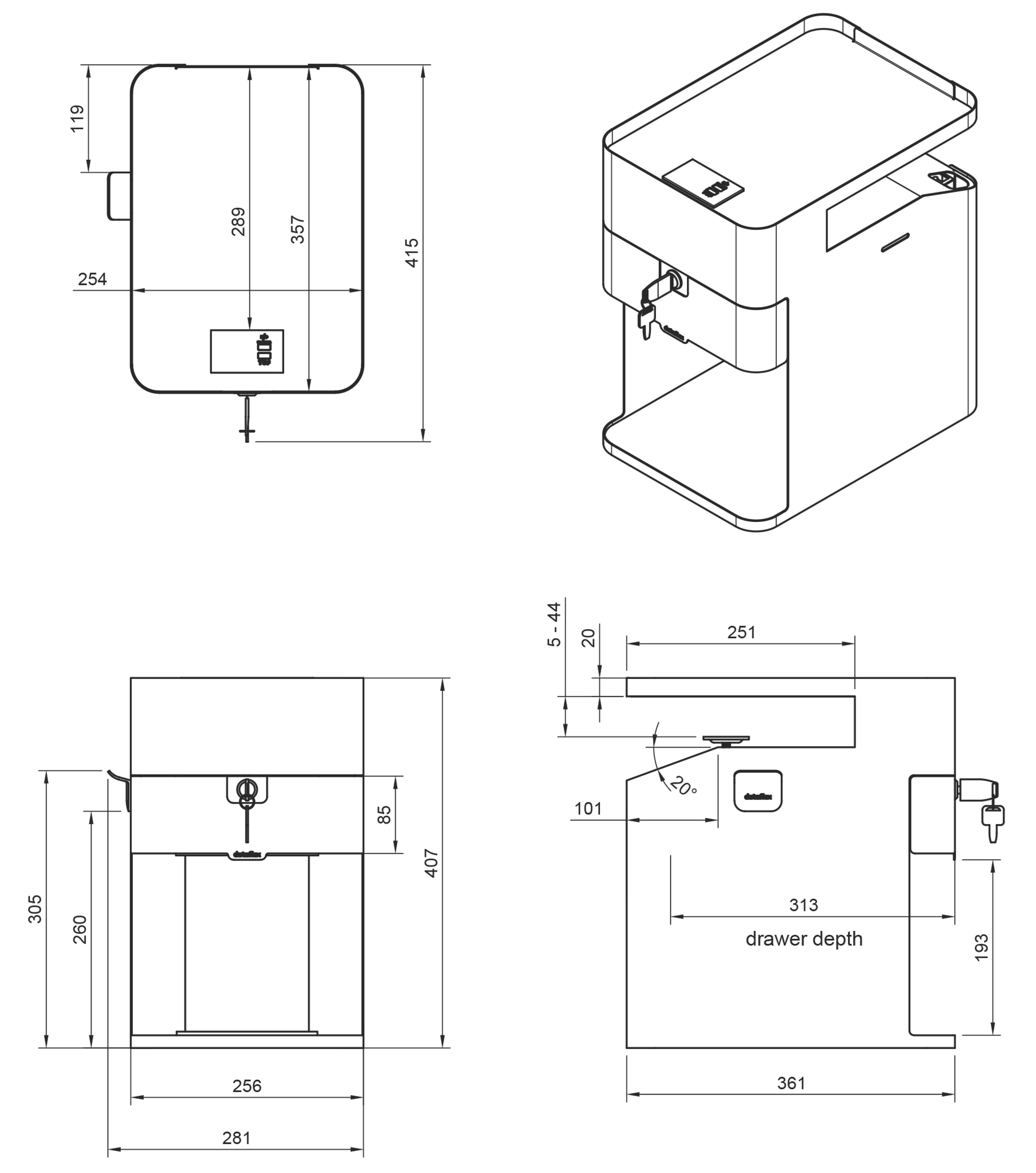 Dataflex Bento Aufbewahrungsschublade