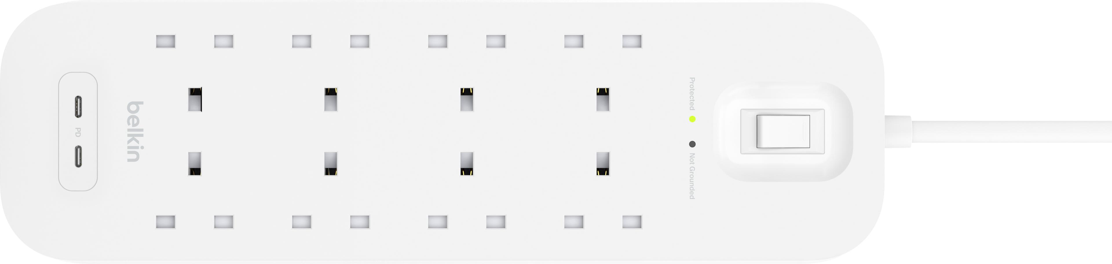 Power Strip 8x Surge Protect +2xUSB 2m