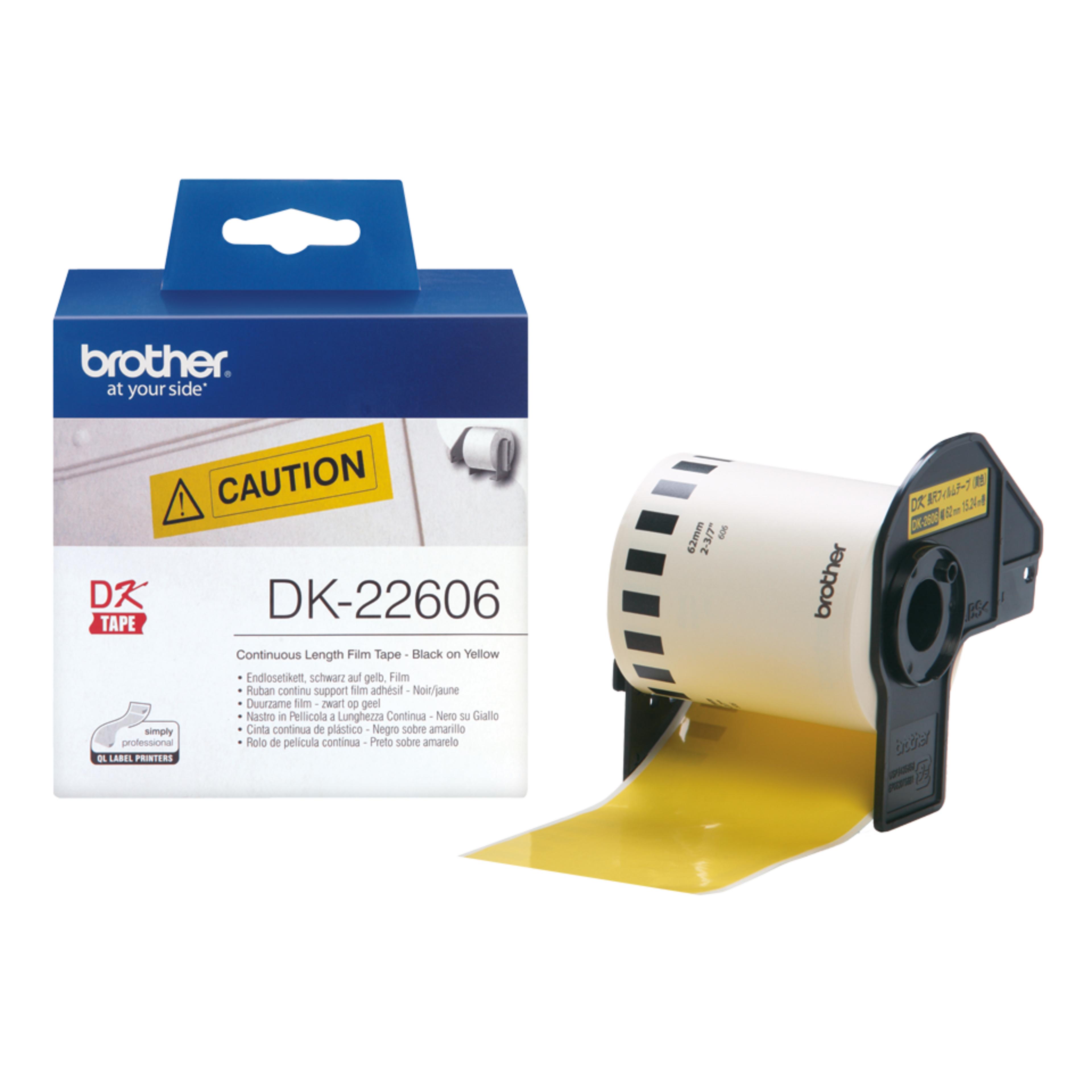 Nekonečné etikety Brother 62mmx15m žluté
