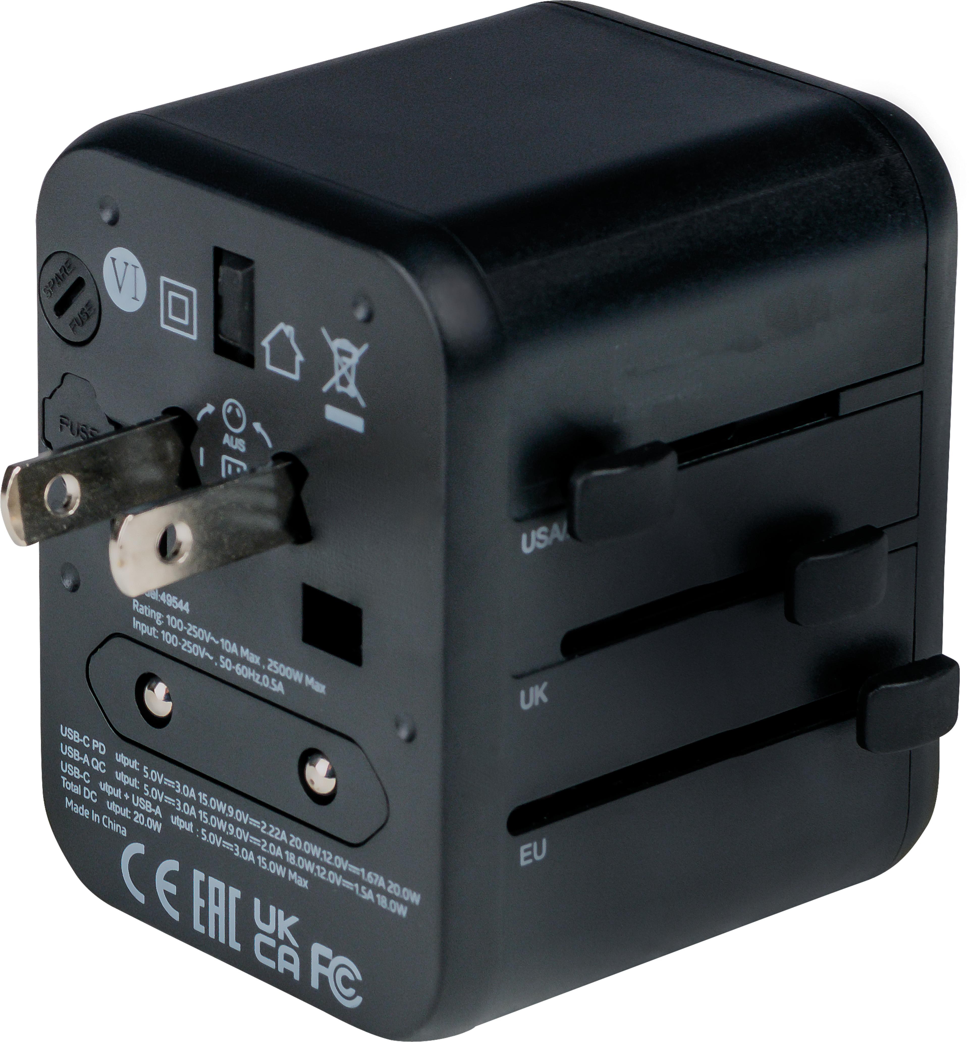 Verbatim World + 2x USB Travel Adapter