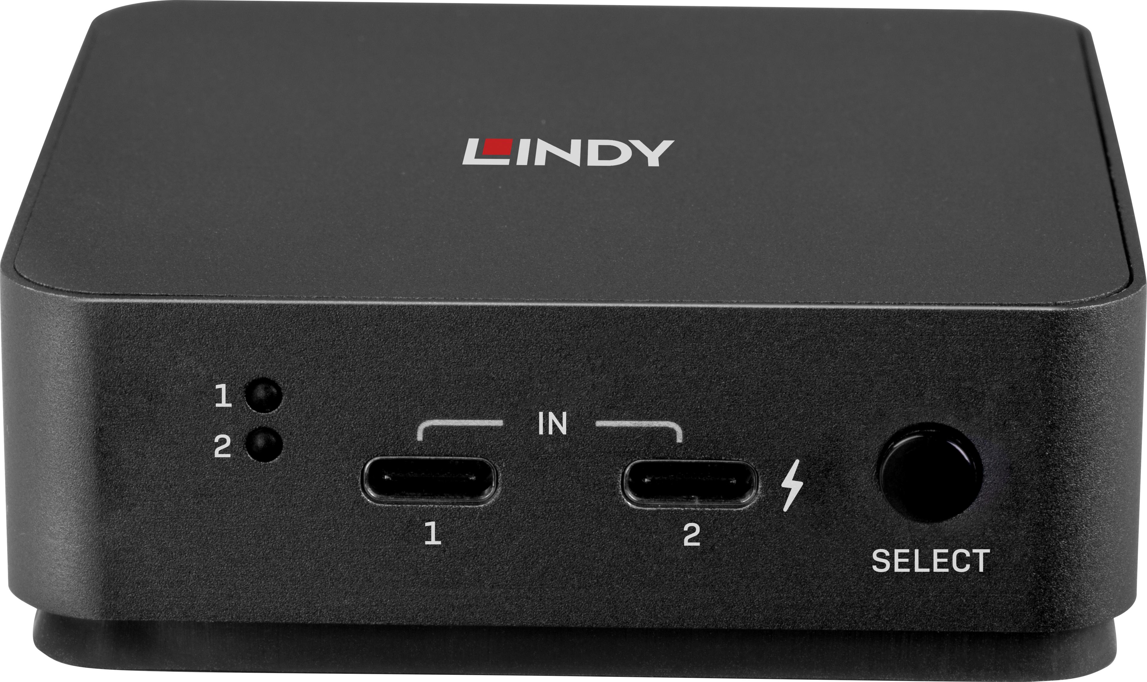 LINDY KVM Switch HDMI/Type-C 2-port