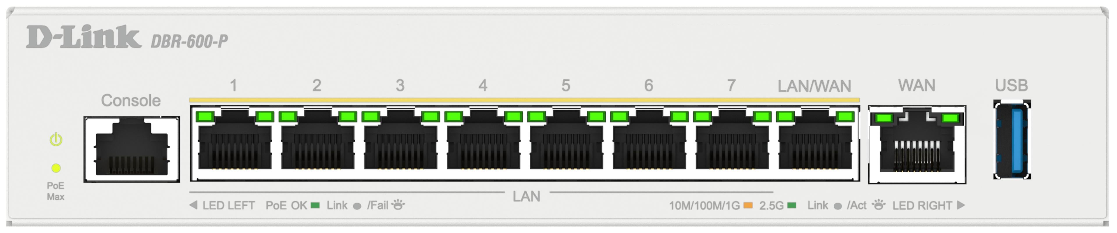 D-Link DBR-600-P 8-port PoE Router