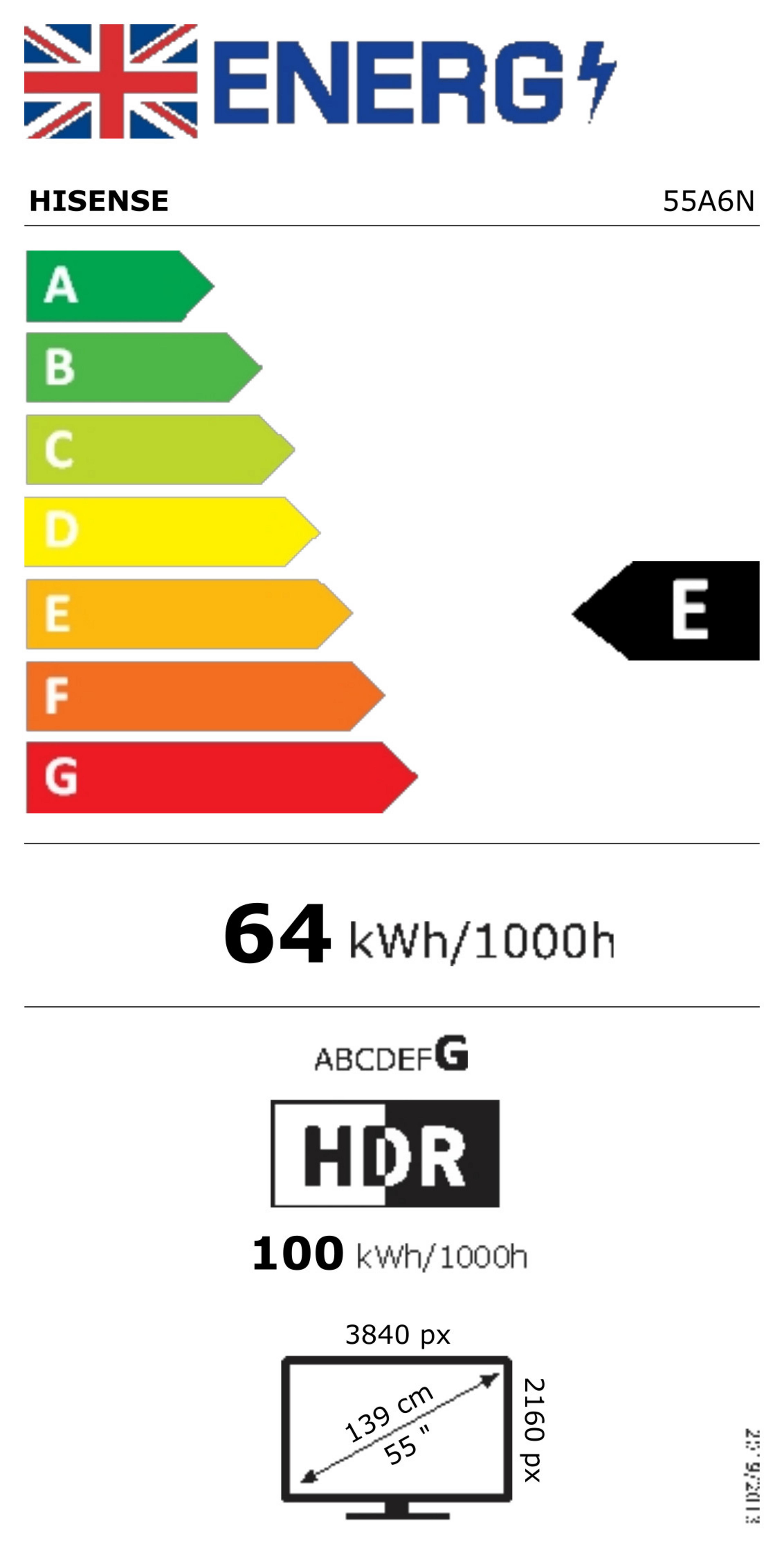 Hisense 55A6N 4K UHD Smart TV