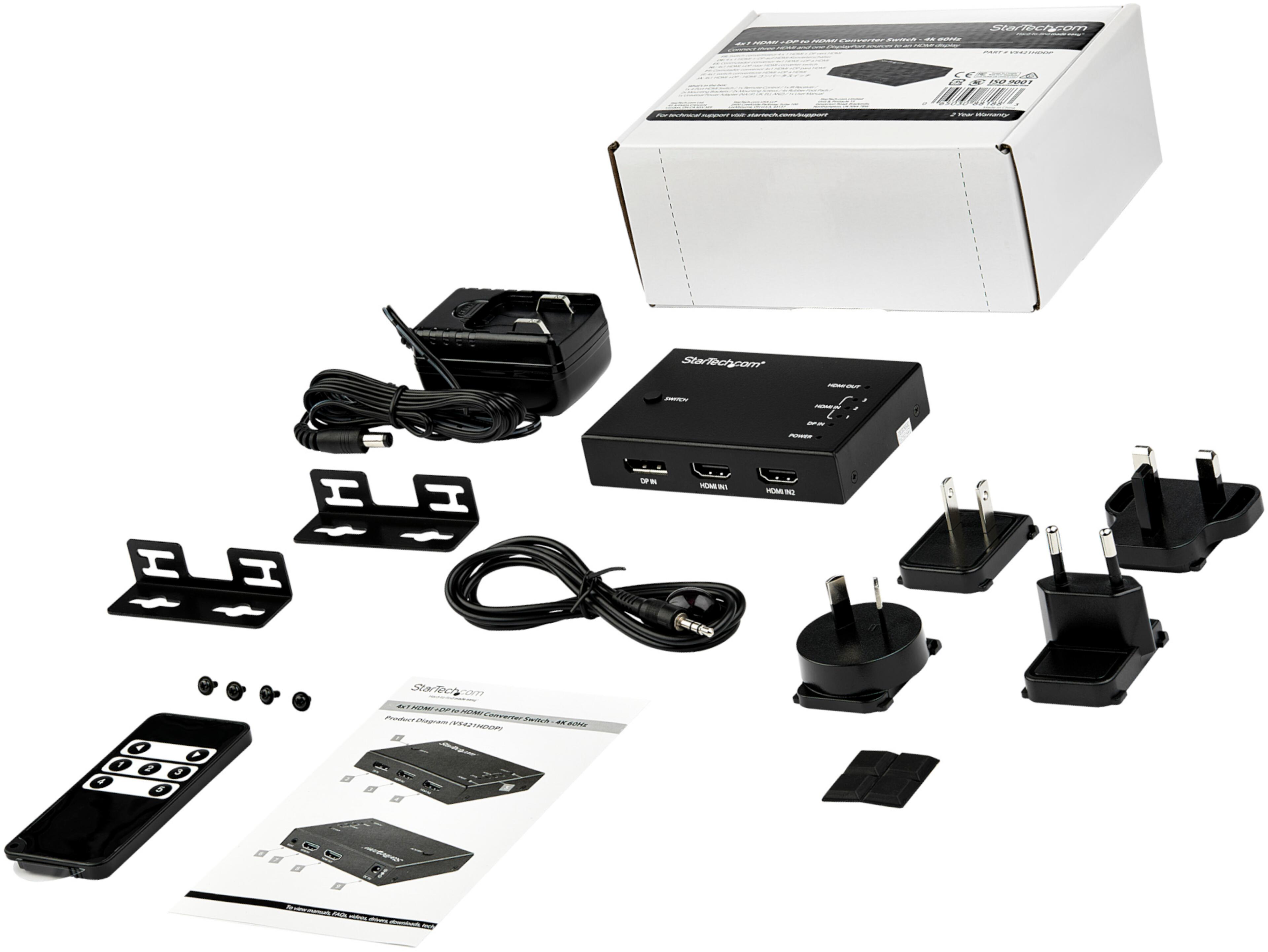 Selector StarTech HDMI/DP 4:1