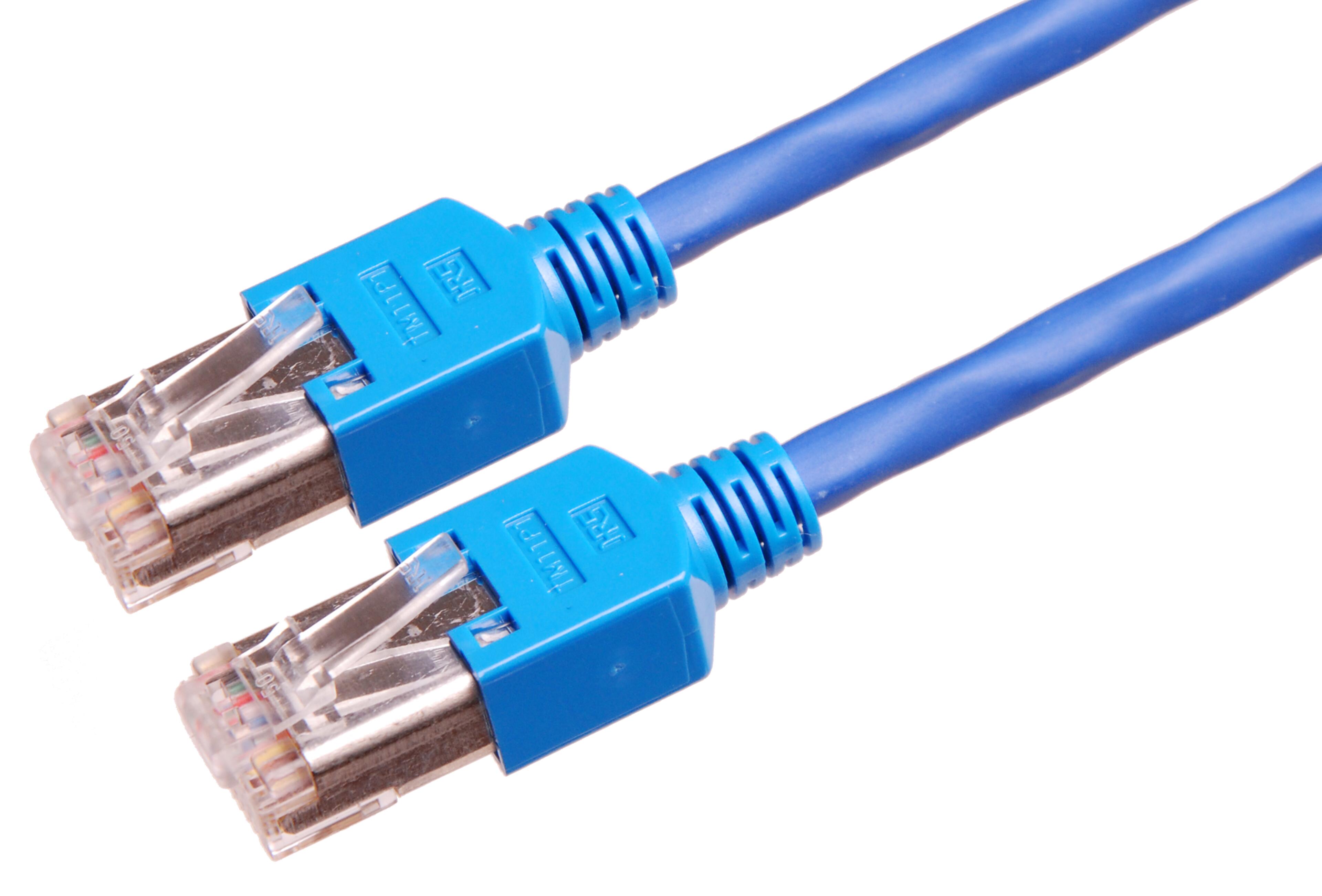 Câble patch RJ45 S/UTP Cat5e 1 m bleu