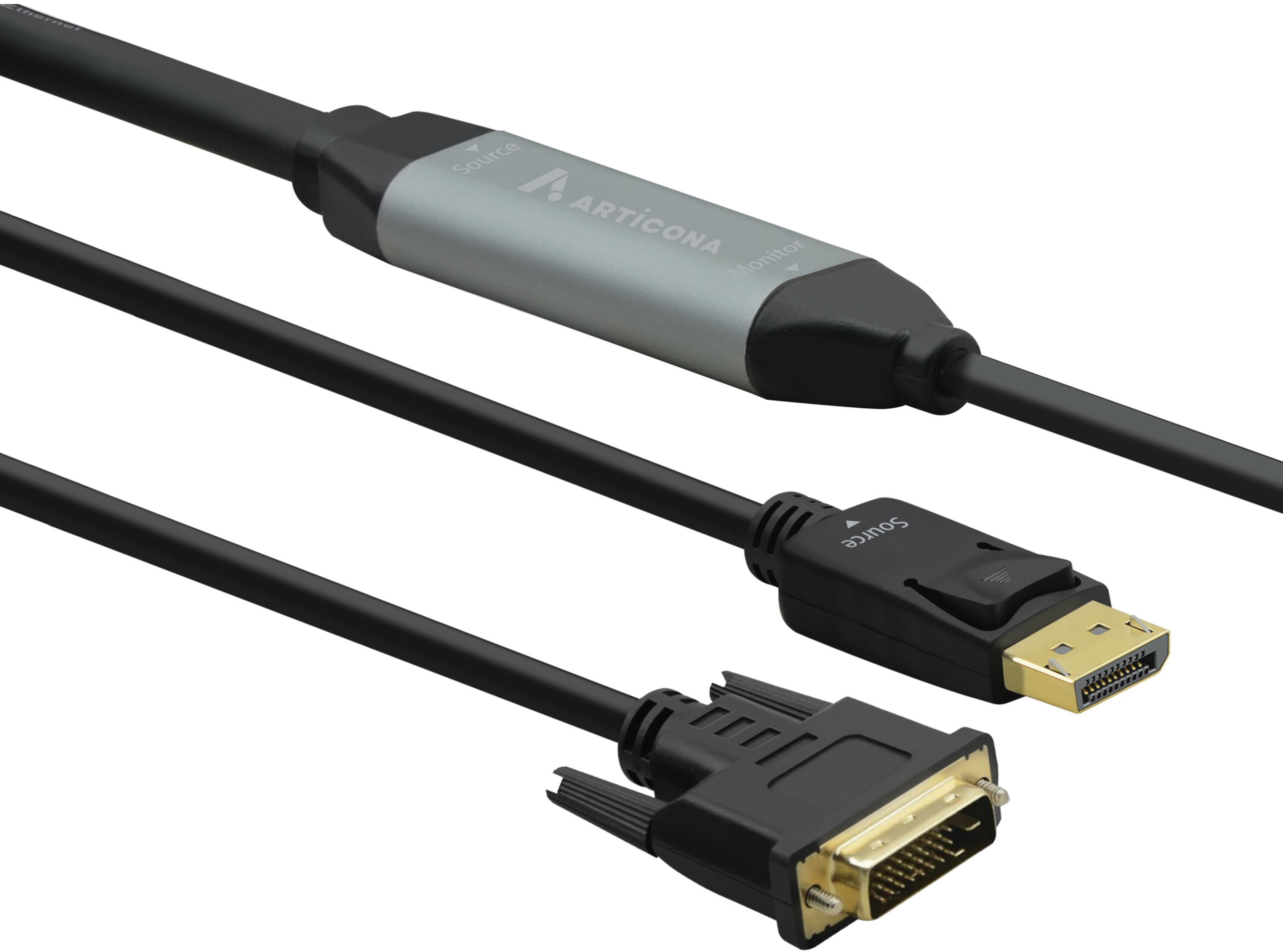ARTICONA DisplayPort - DVI-D Kabel 10 m