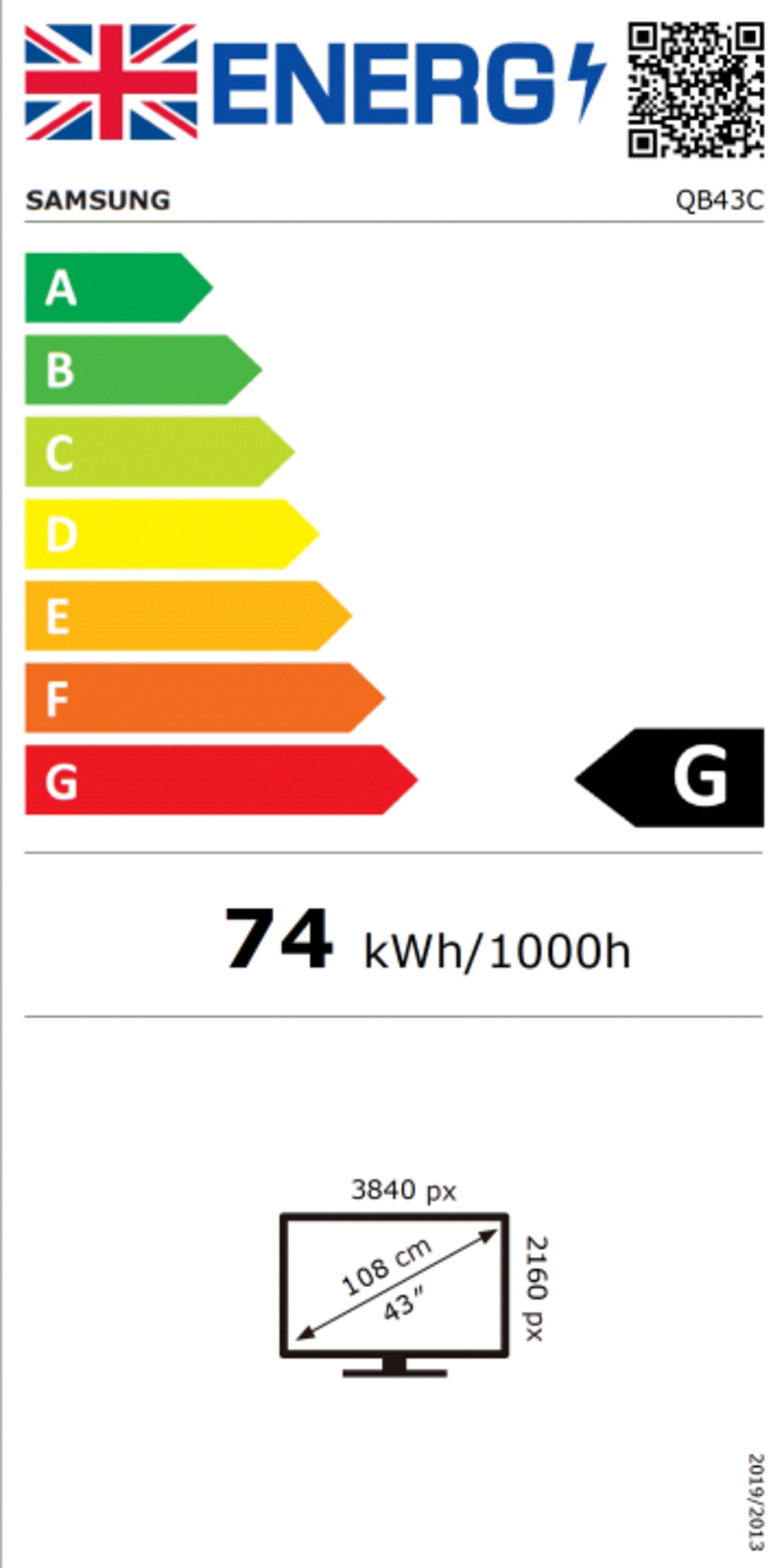 Samsung QB43C Smart Signage Display