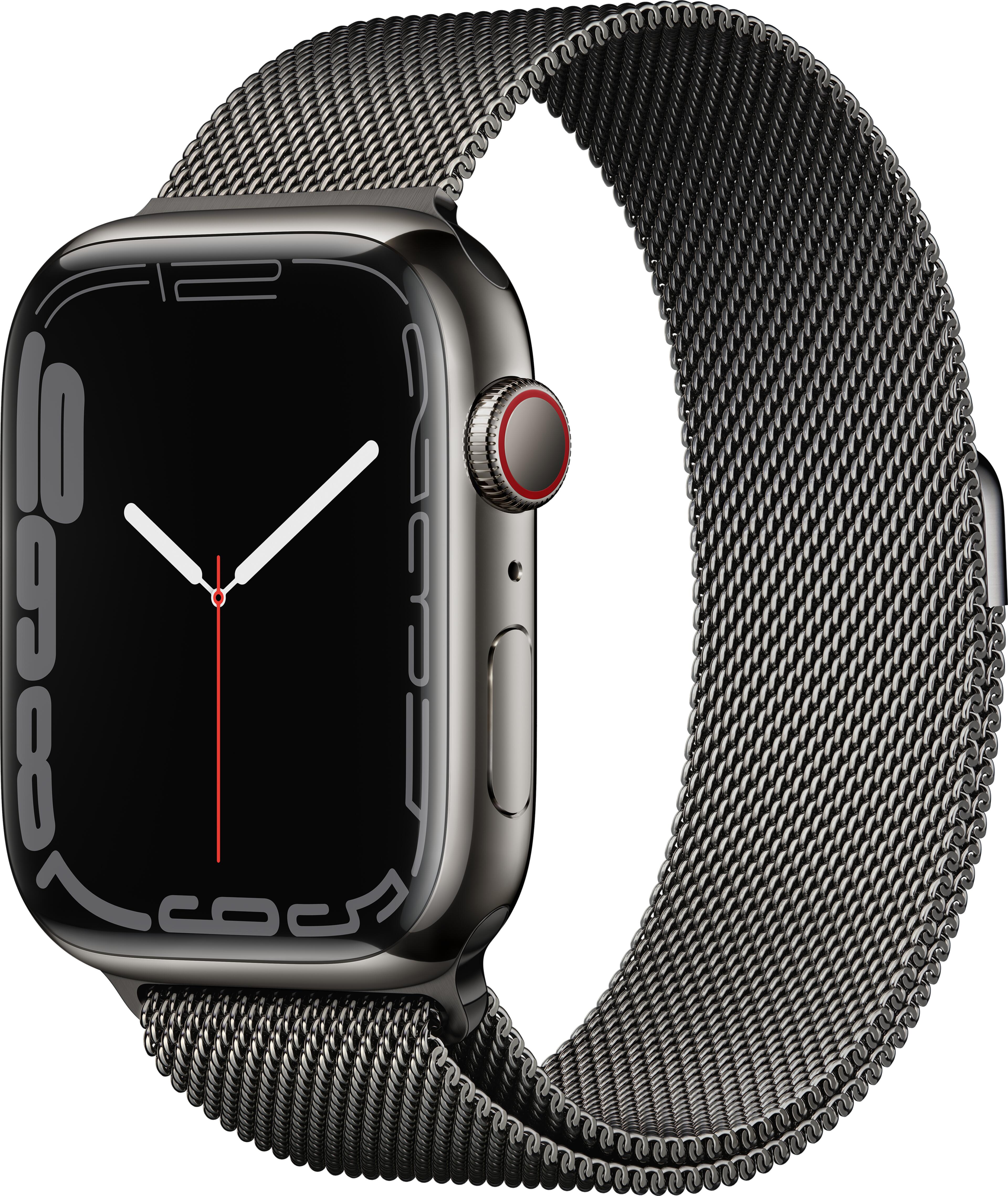Apple Watch S7 GPS+LTE 45mm Stahl grau
