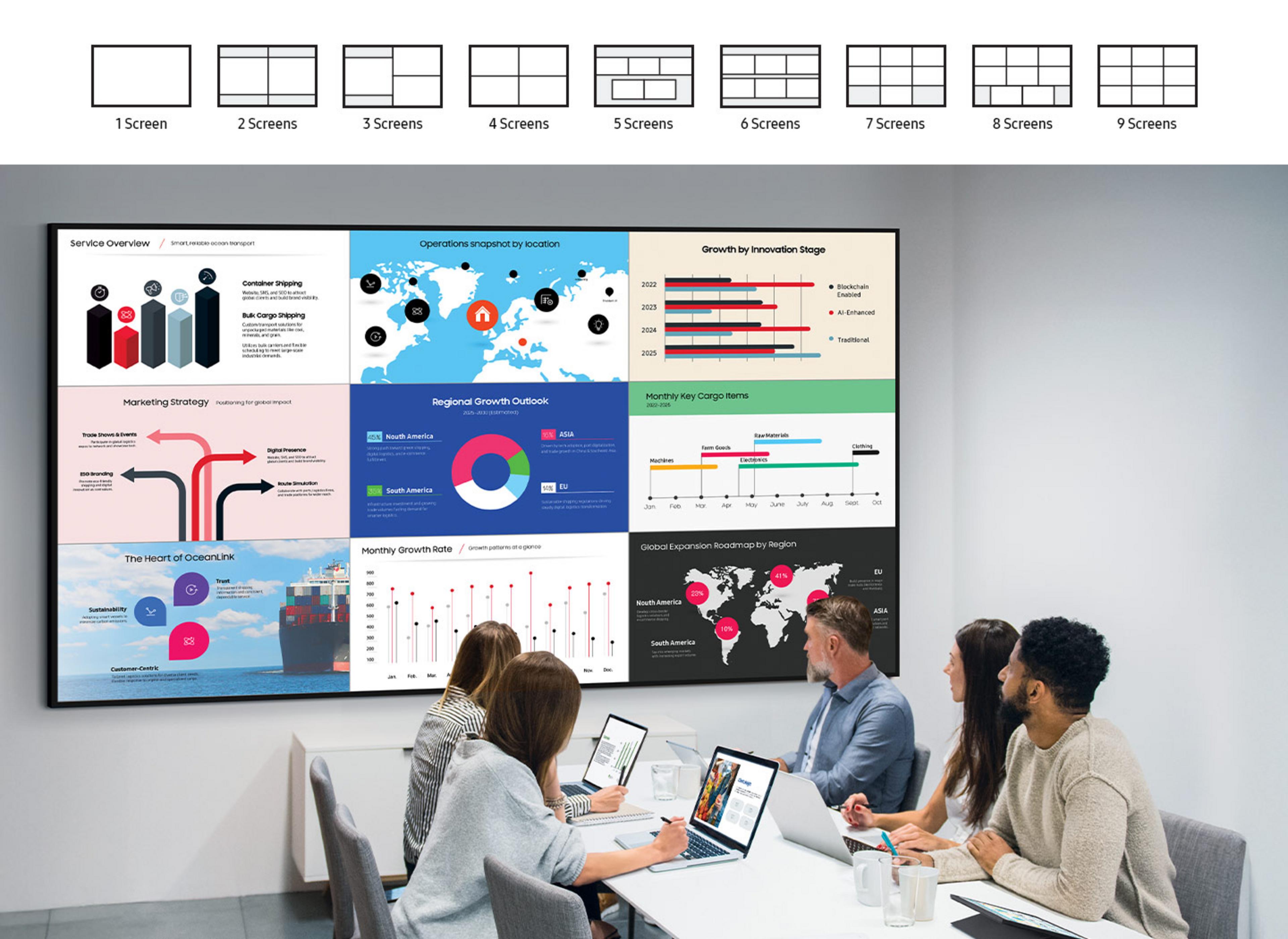 Samsung QH115FX tartalomszolg. kijelző