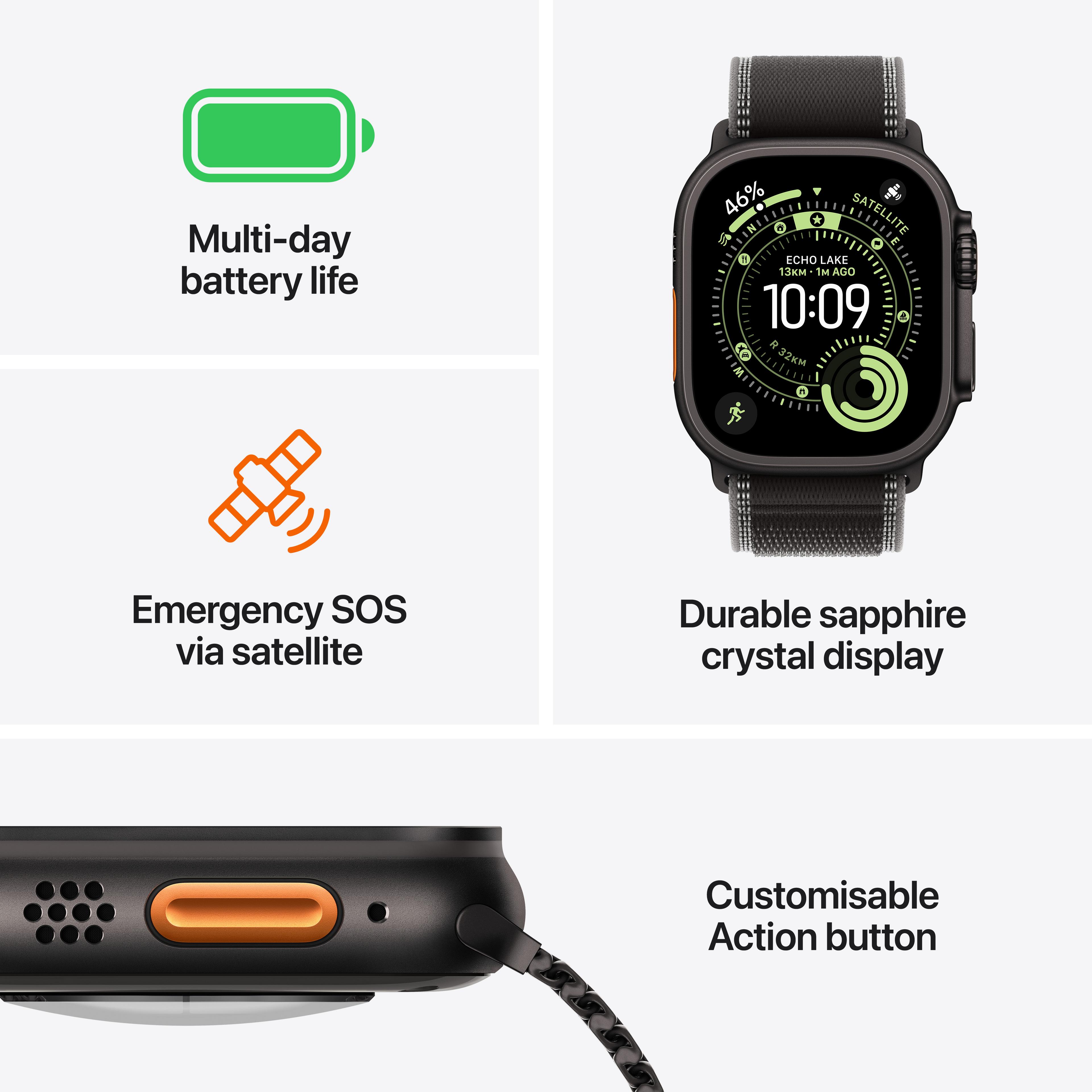 Apple Watch Ultra 3 5G 49mm titane ardoi
