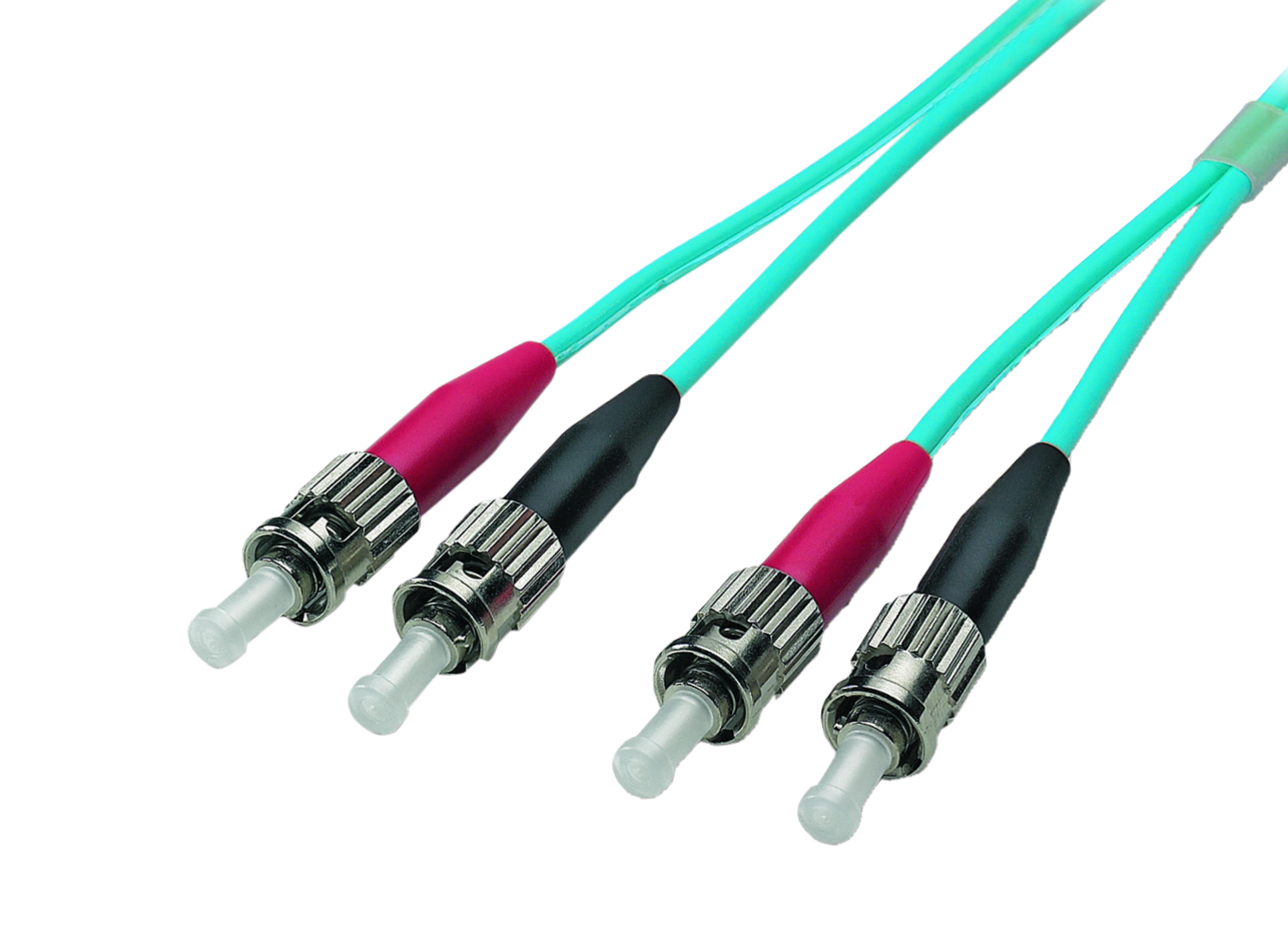 FO Duplex Patch Cable ST-ST 50/125µ 2m