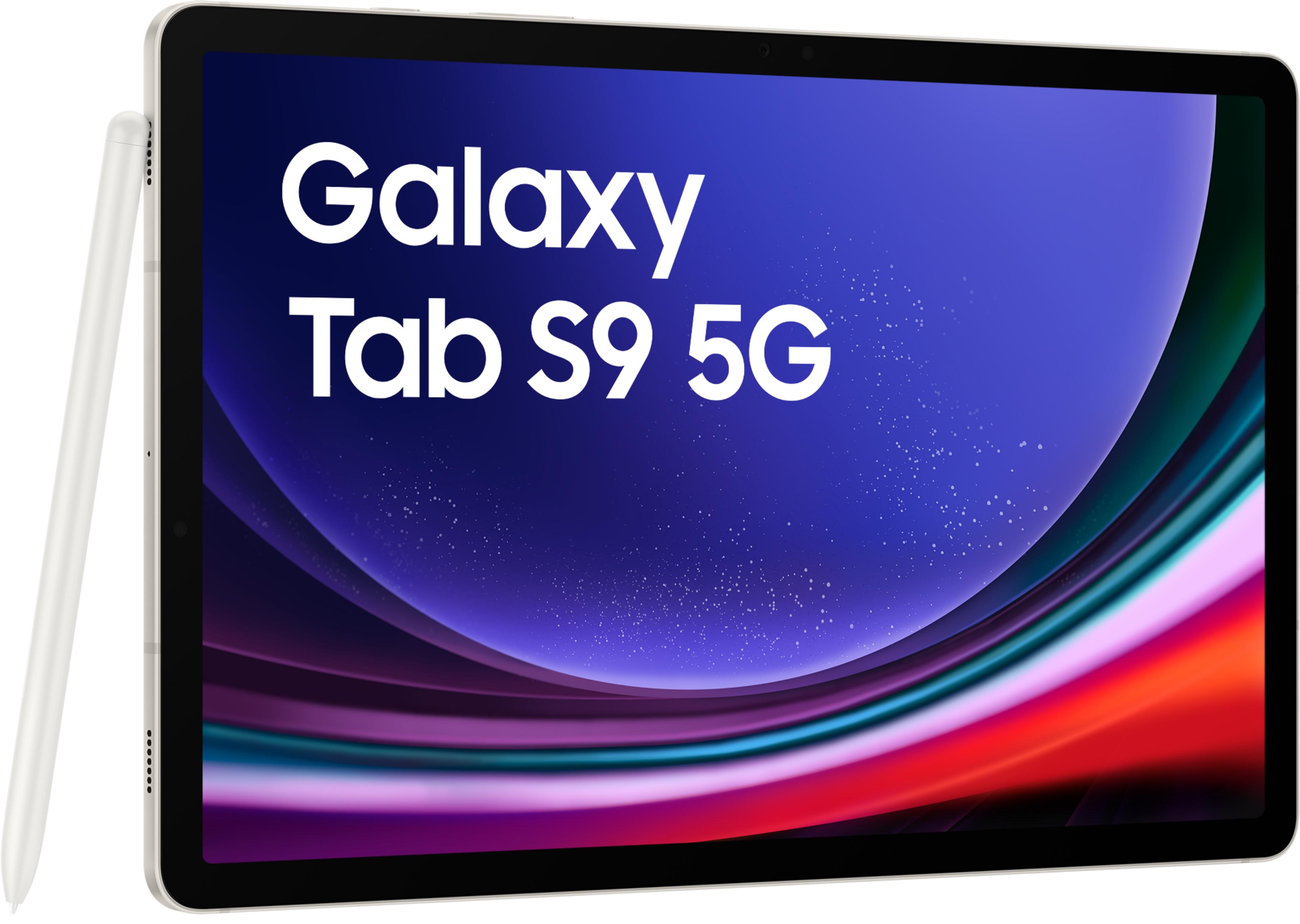 Samsung Galaxy Tab S9 5G 256 Go, beige