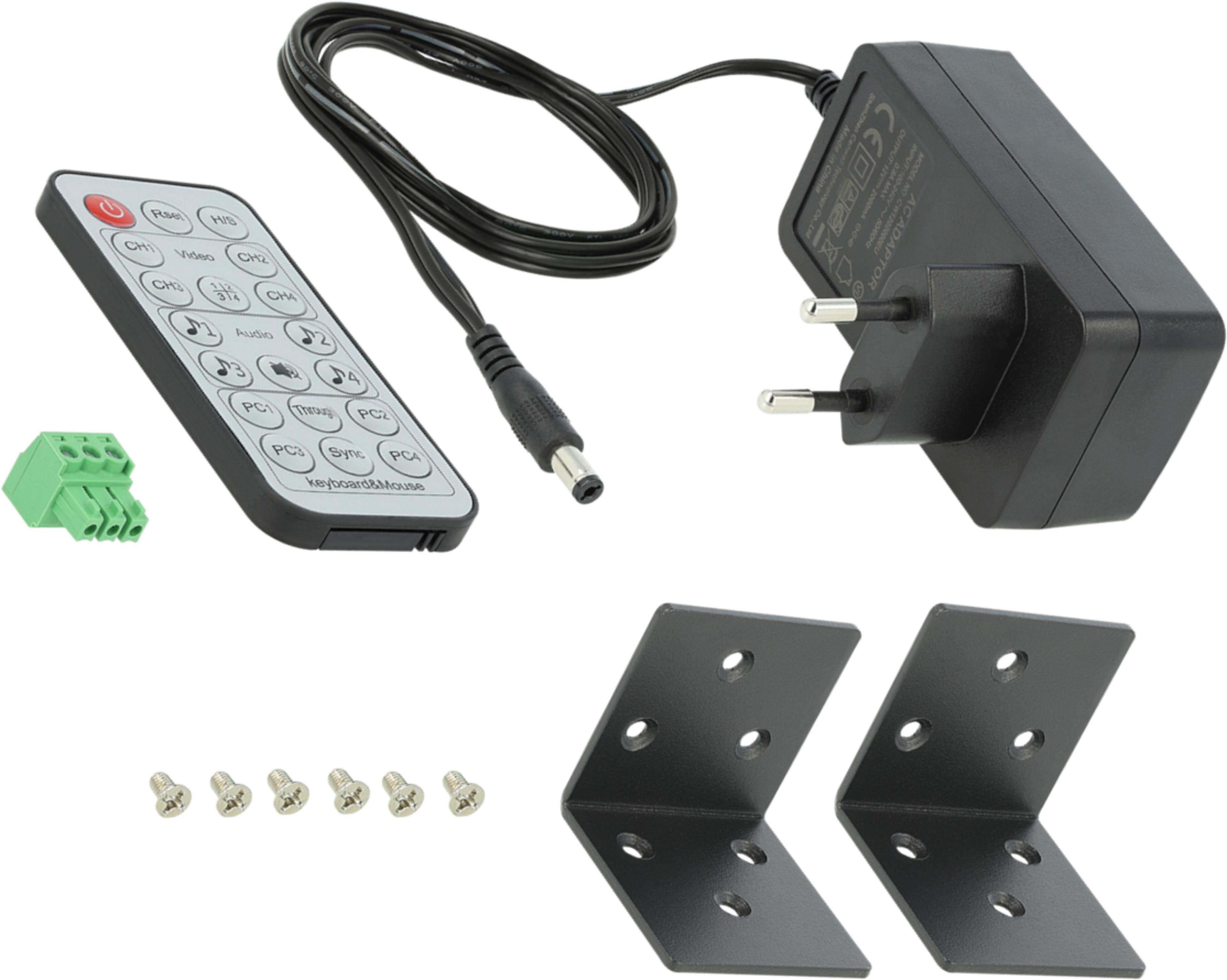 Prepínač KVM Delock HDMI 4port.