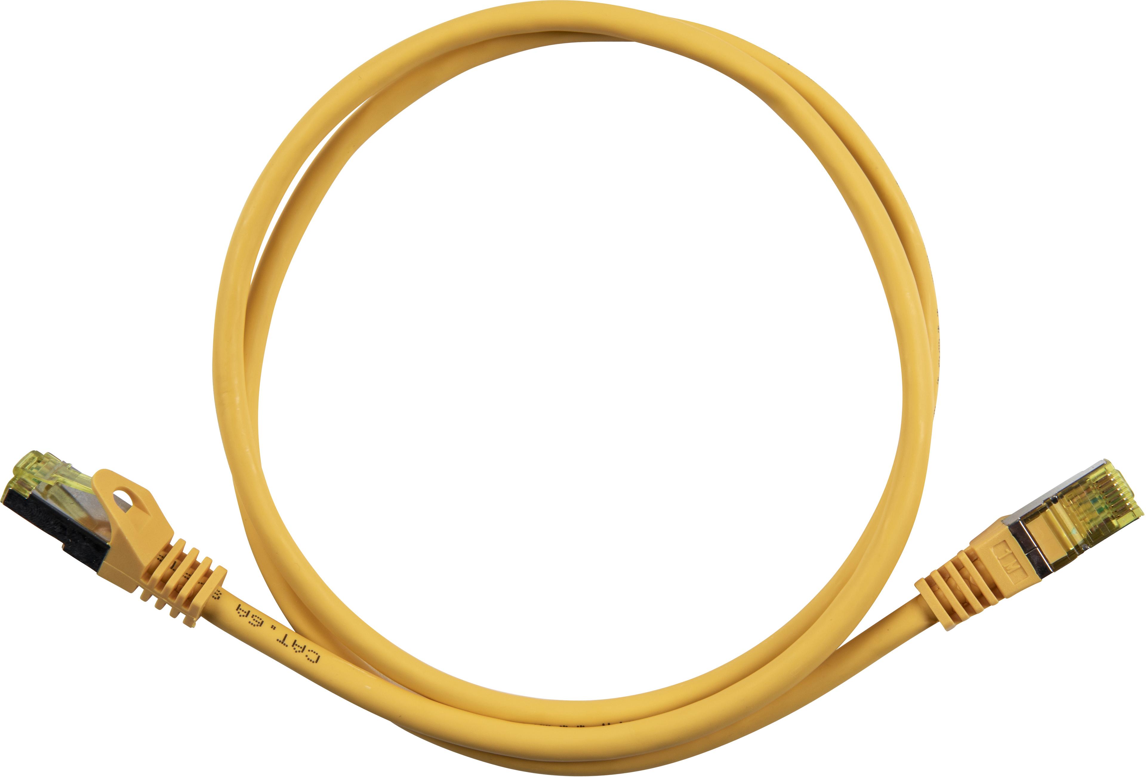 Patch Cable RJ45 S/FTP Cat6a 3m Yellow