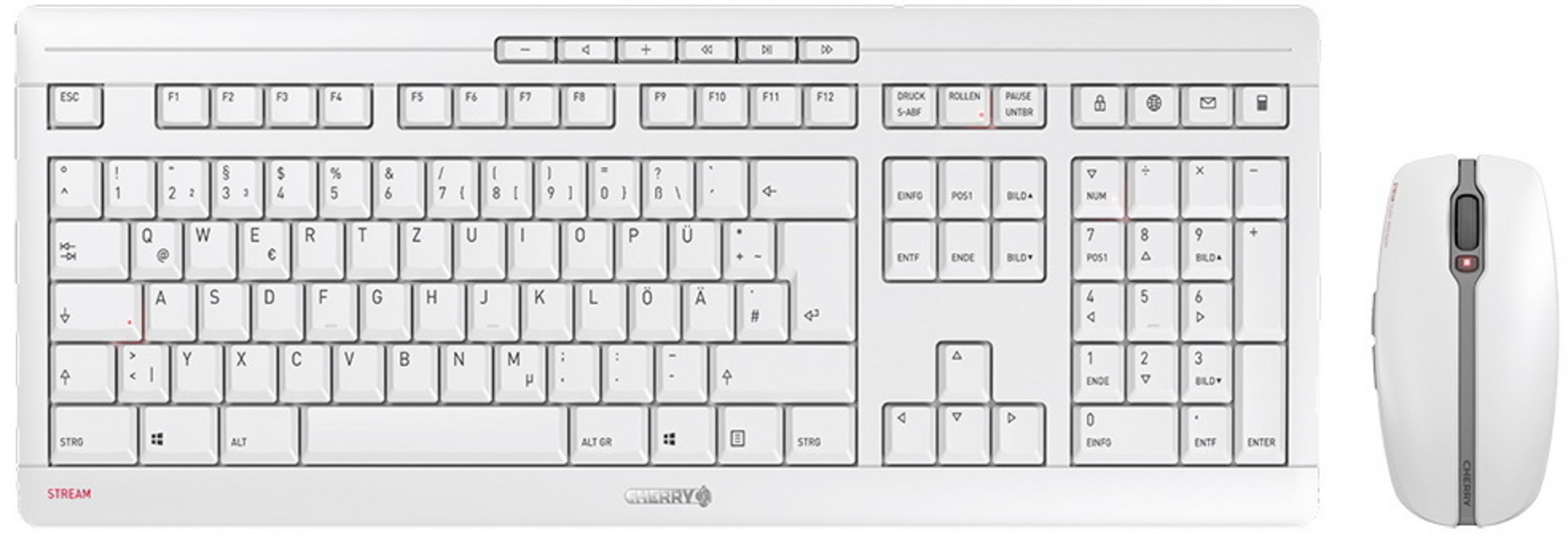 CHERRY STREAM DESKTOP Set White/Grey