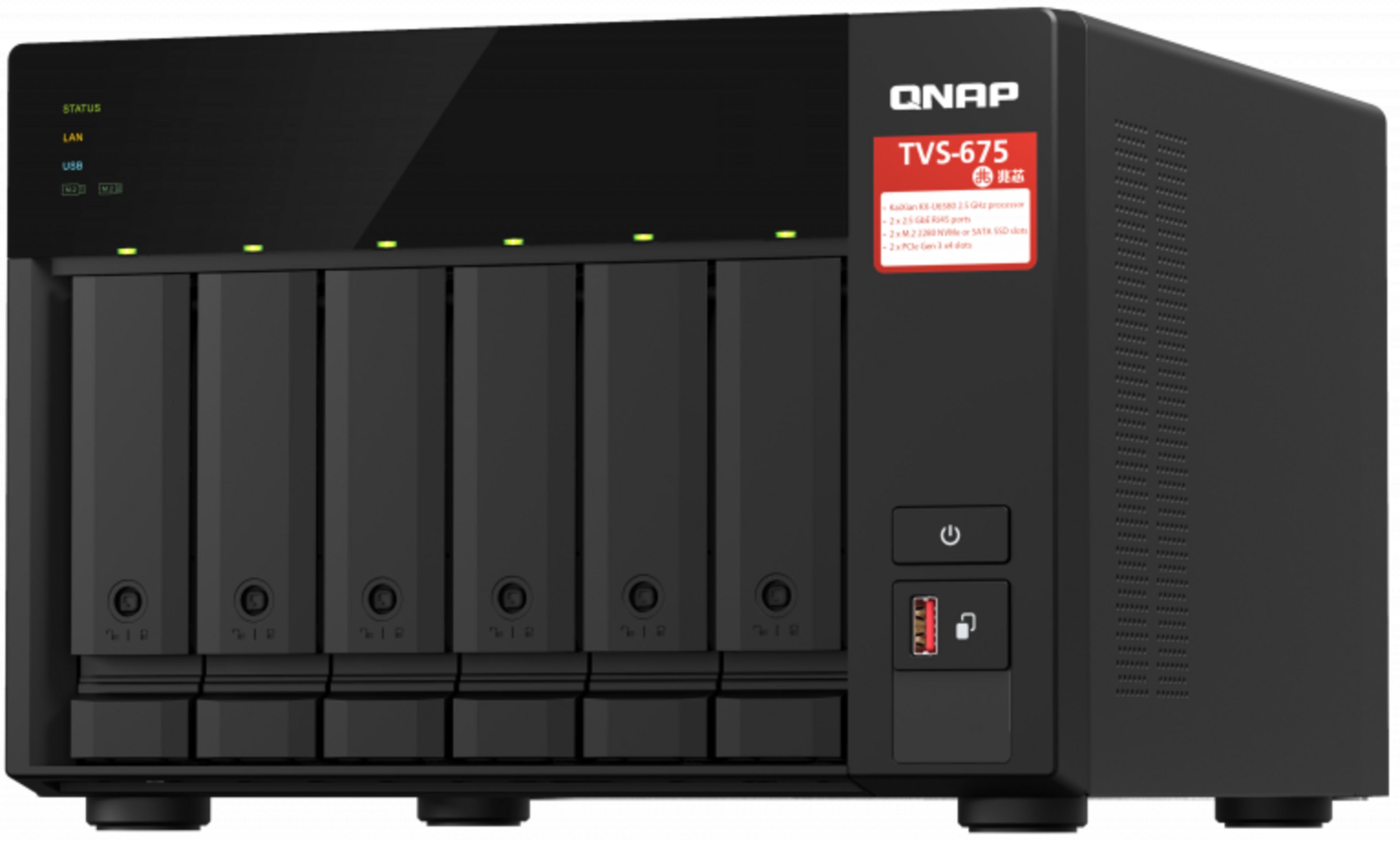 QNAP TVS-675 8GB 6-bay NAS