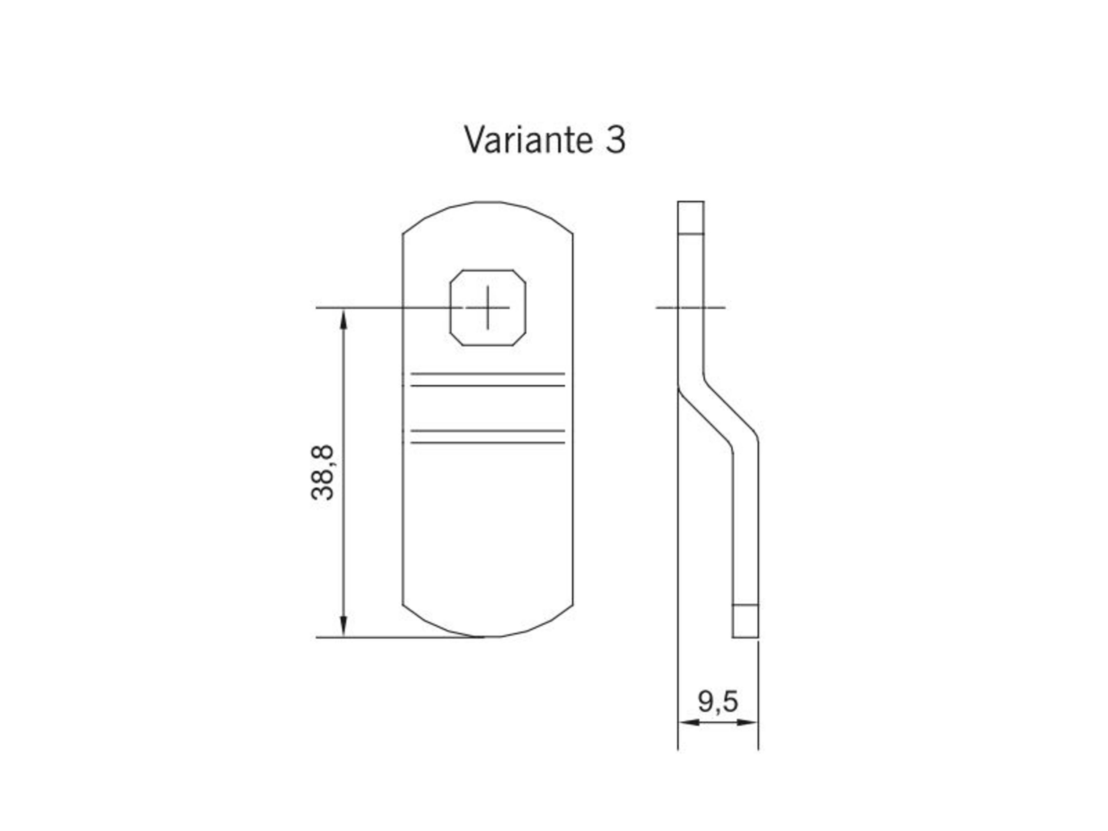 Kentix KXC-RA Schließhebel V3
