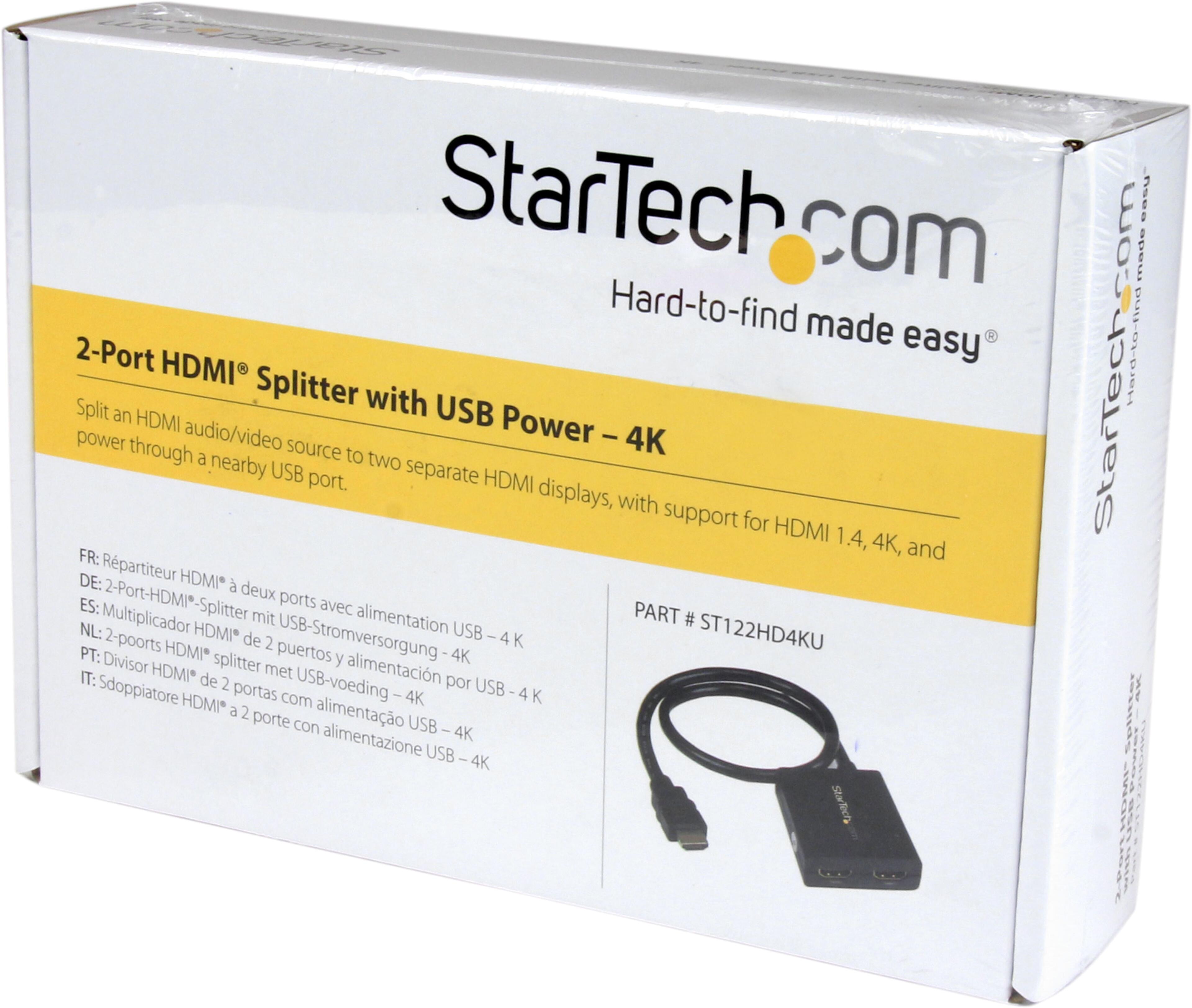 StarTech HDMI Splitter 1:2 4K