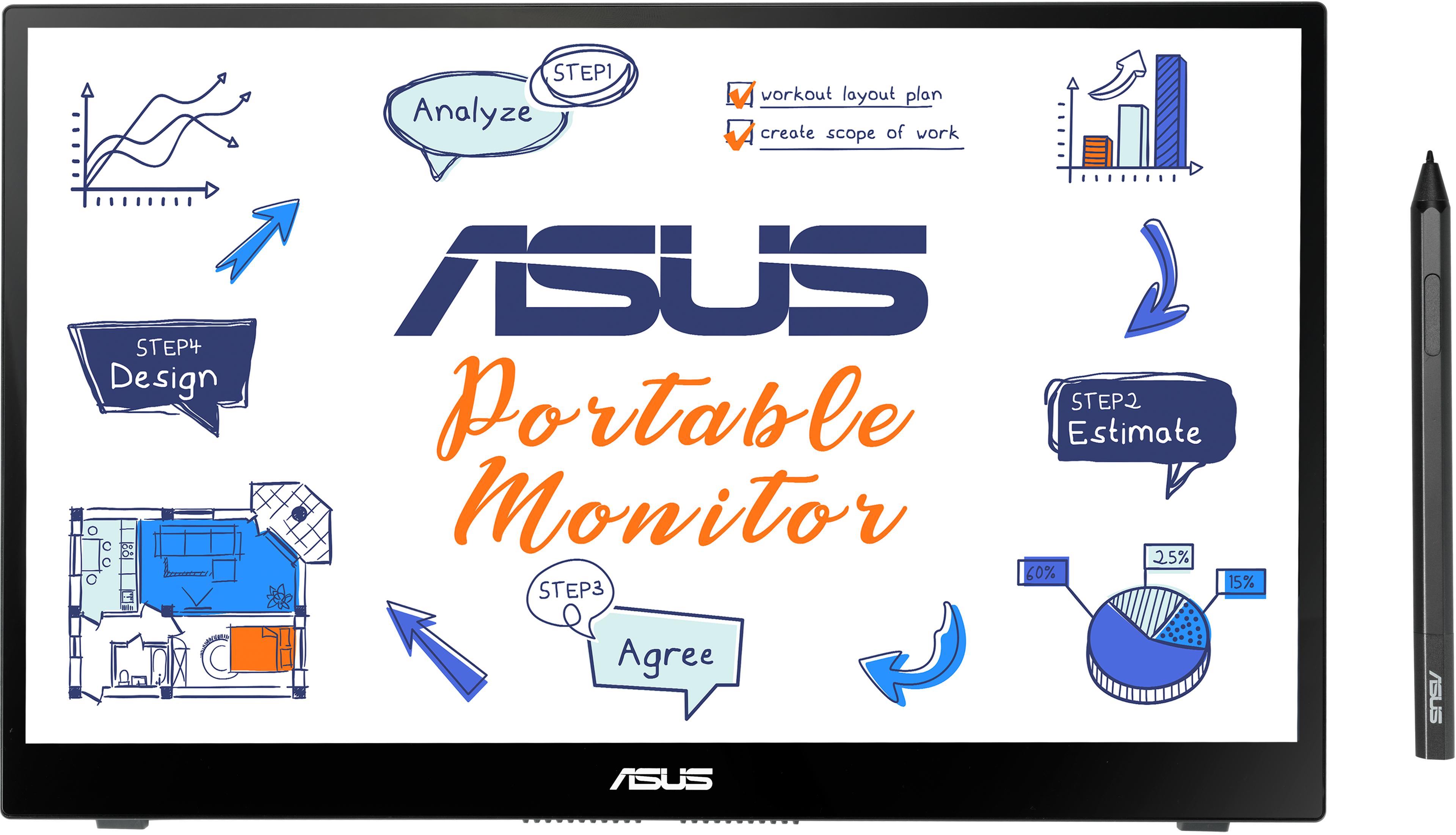Asus ZenScreen MB14AHD Touch Monitor