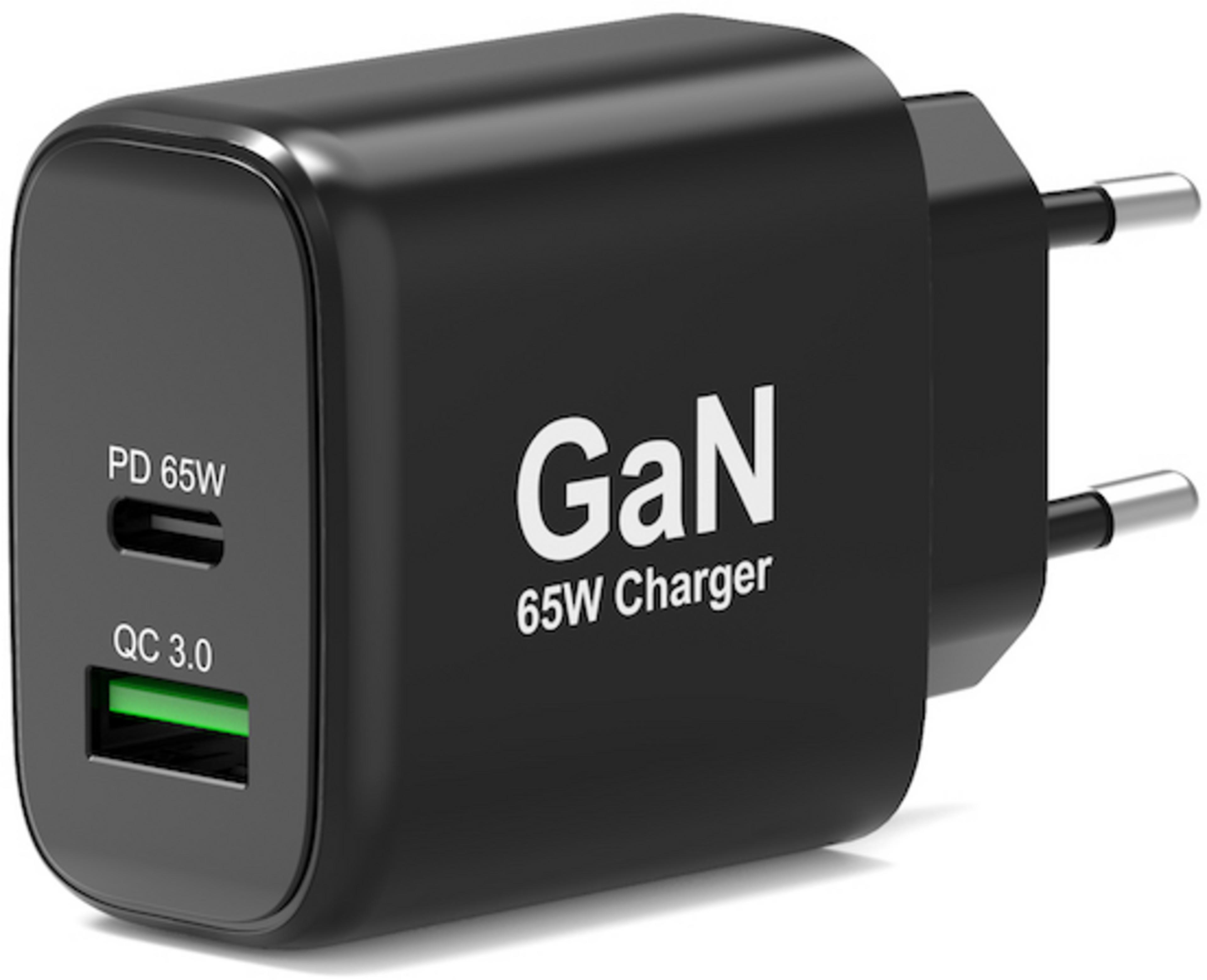 Port 65 W USB-C/USB-A GaN Ladeadapter