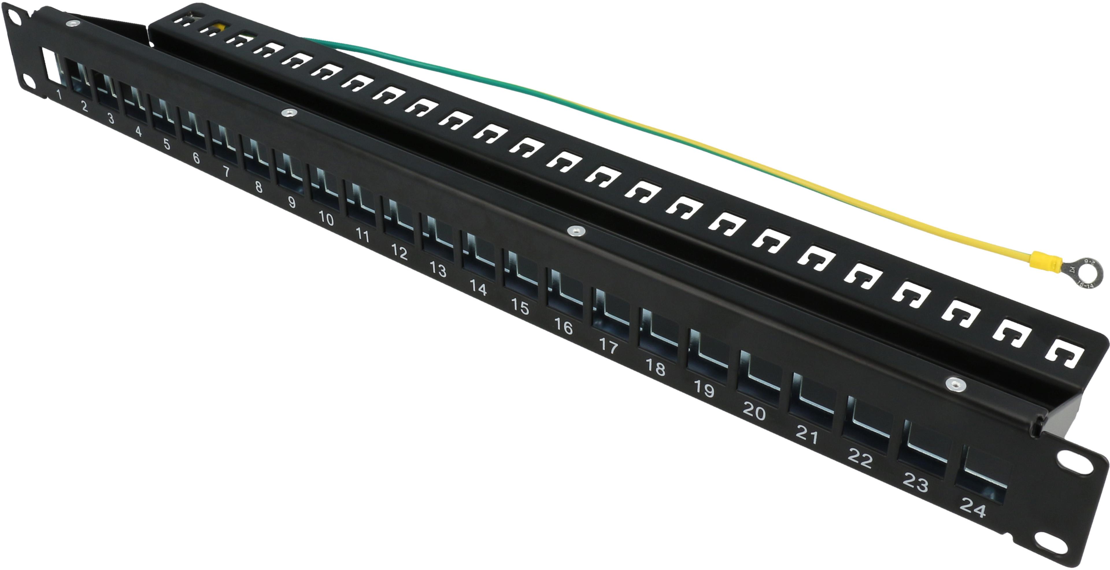 Patchpanel RJ45 24-fach unbestückt
