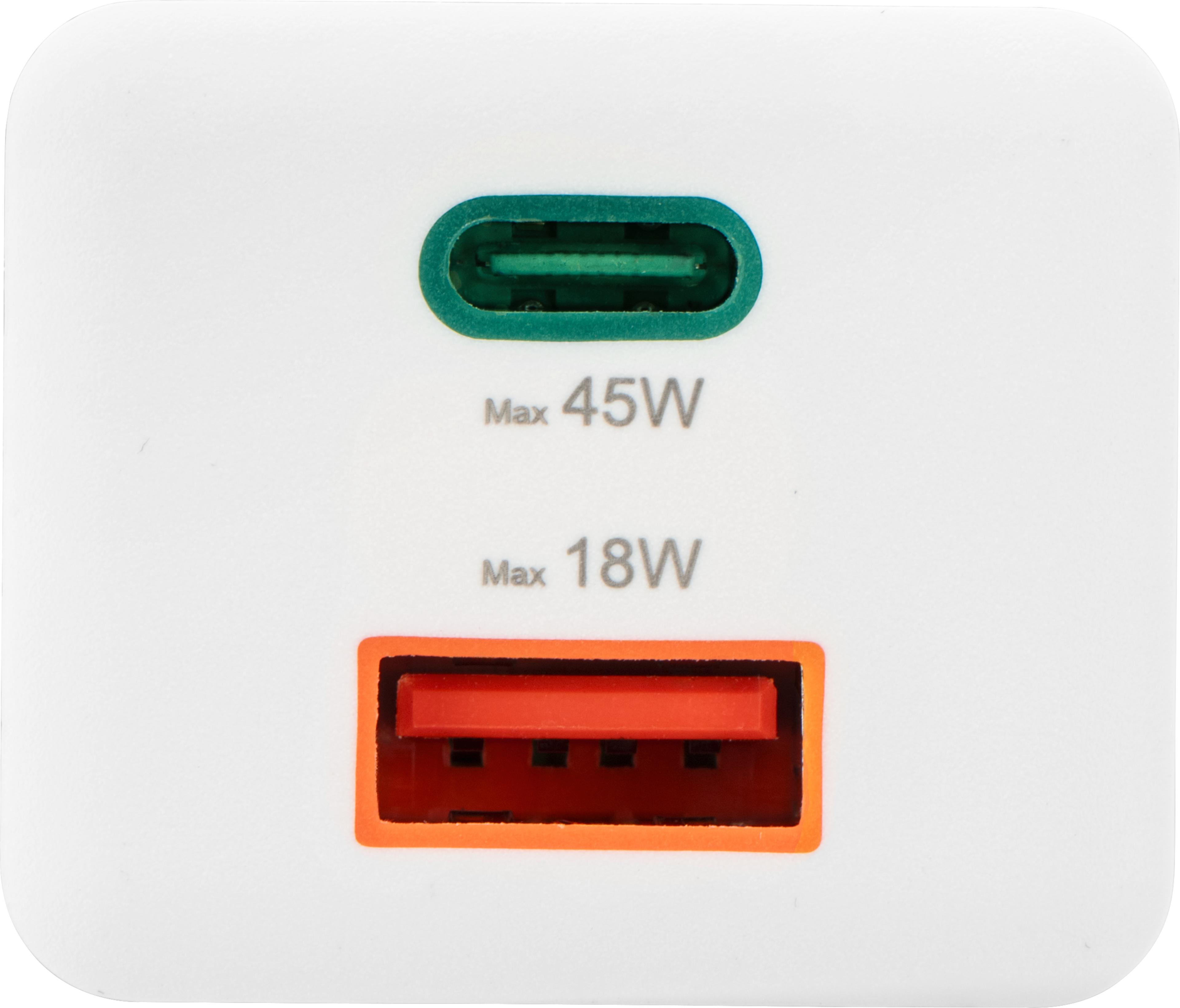 Hama 45 W USB-C/USB-A GaN Ladeadapter