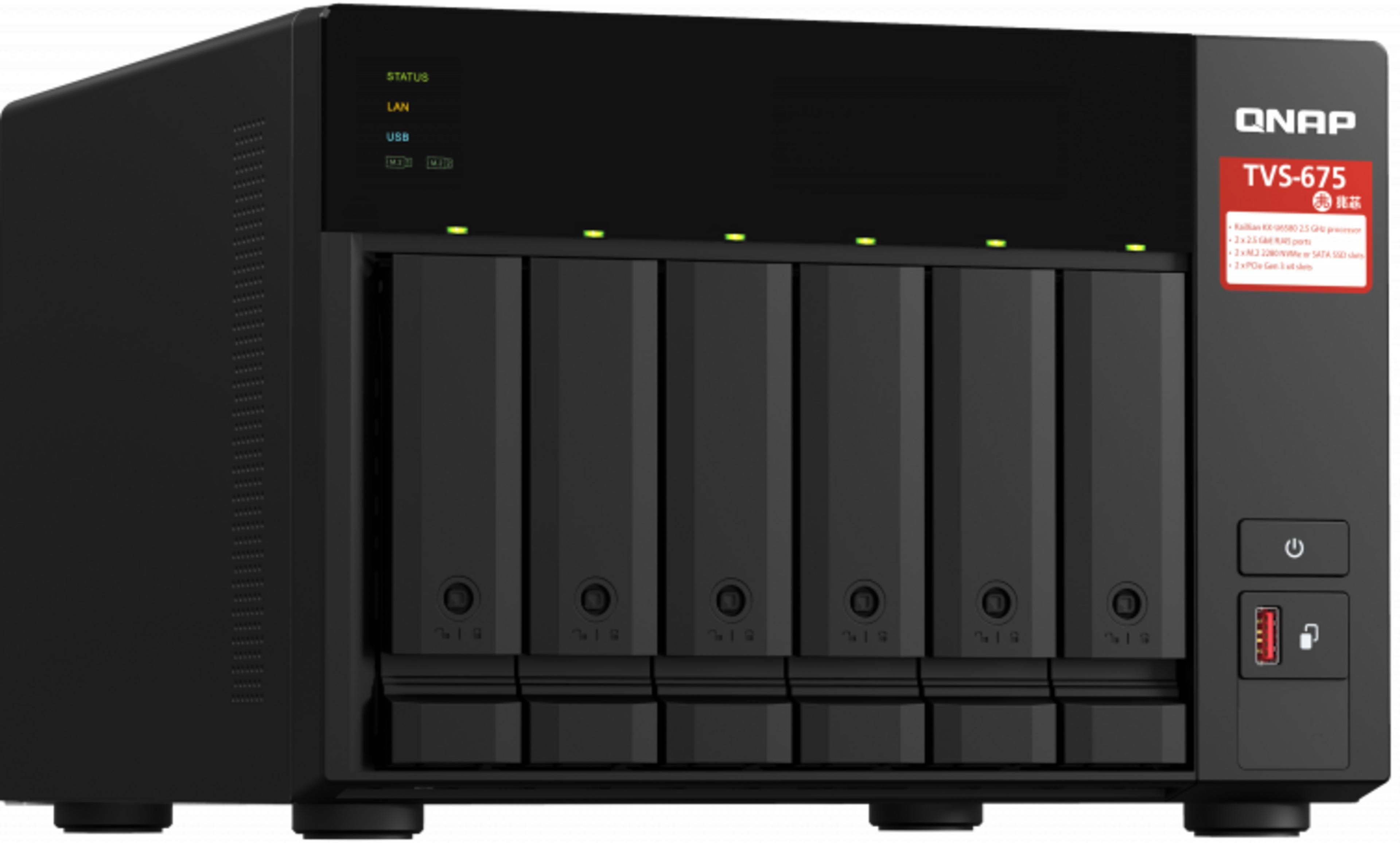 QNAP TVS-675 8GB 6-bay NAS
