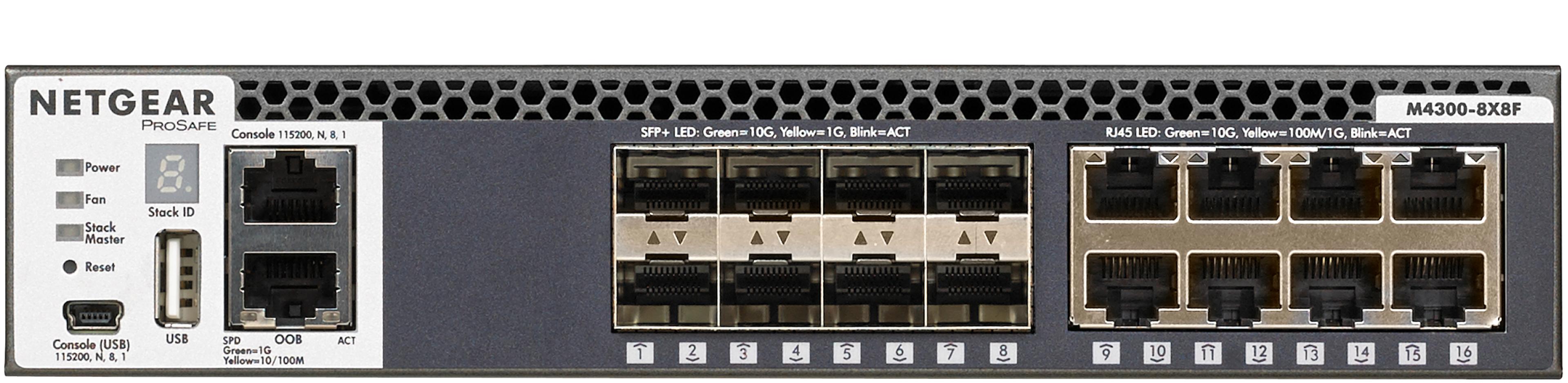 NETGEAR ProSAFE M4300-8X8F Switch