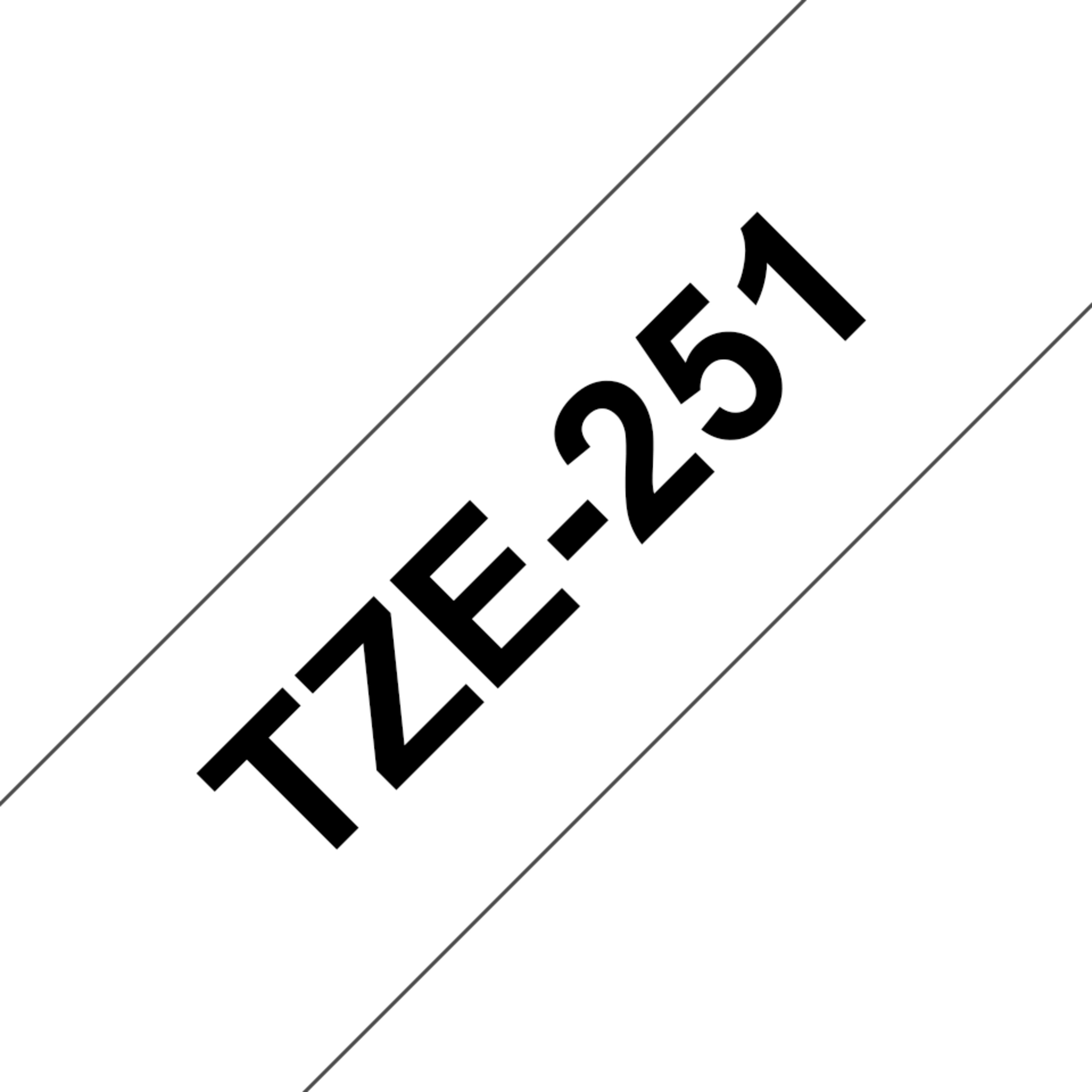 Brother TZe-251 24mmx8m Schriftband weiß