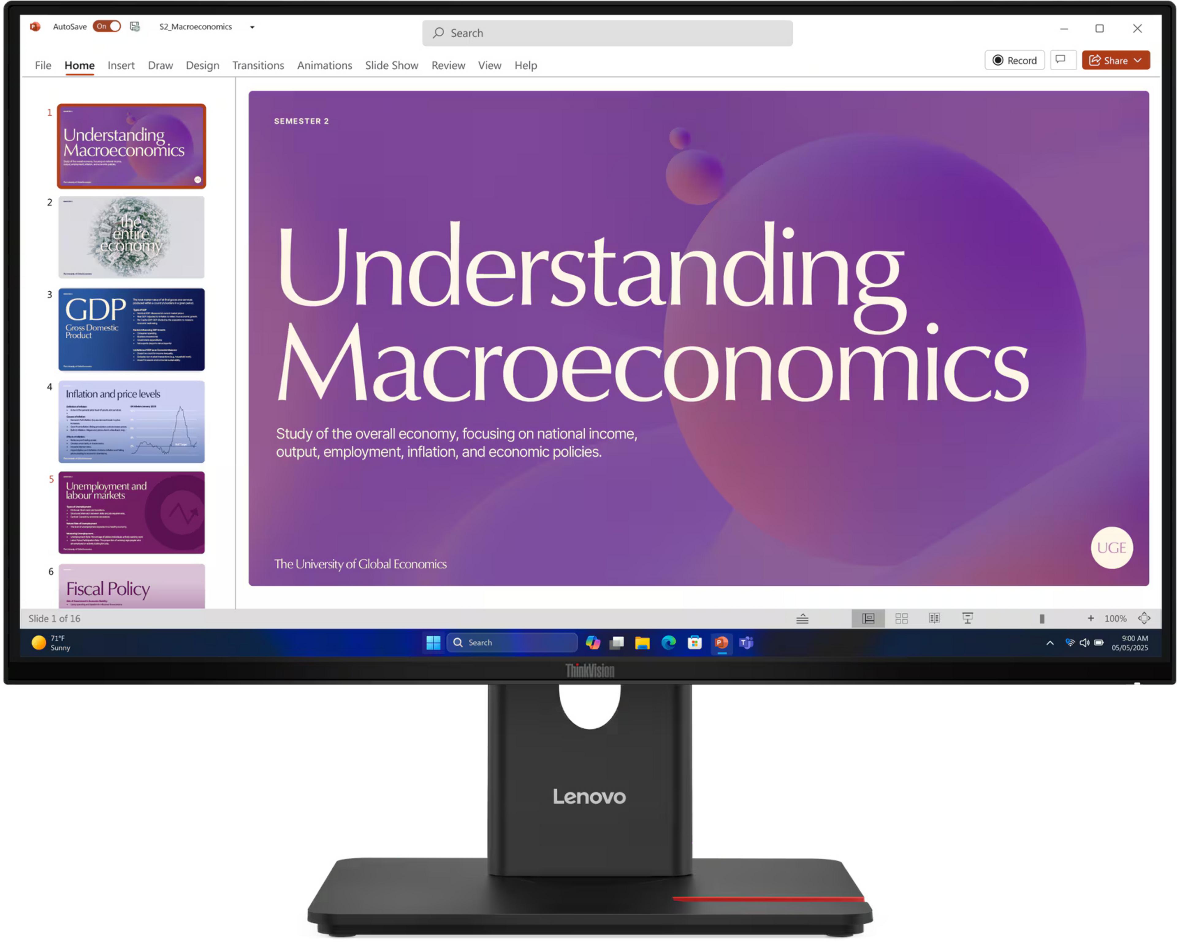 Lenovo ThinkVision T24D-40 Monitor
