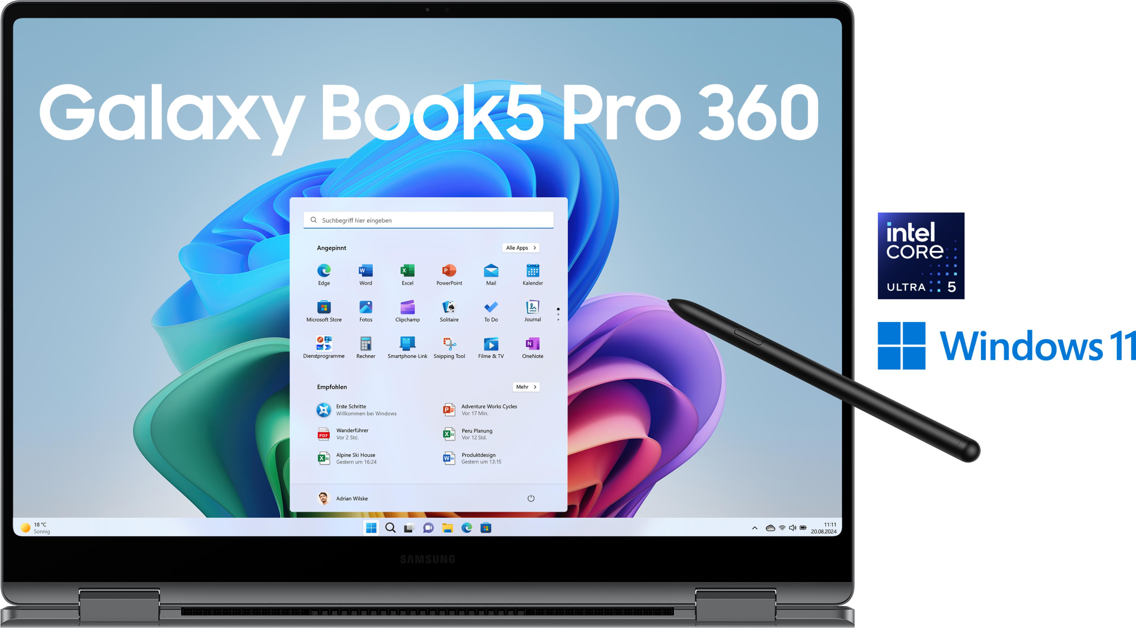 Samsung Book5 Pro 360 U5 16/512GB gray