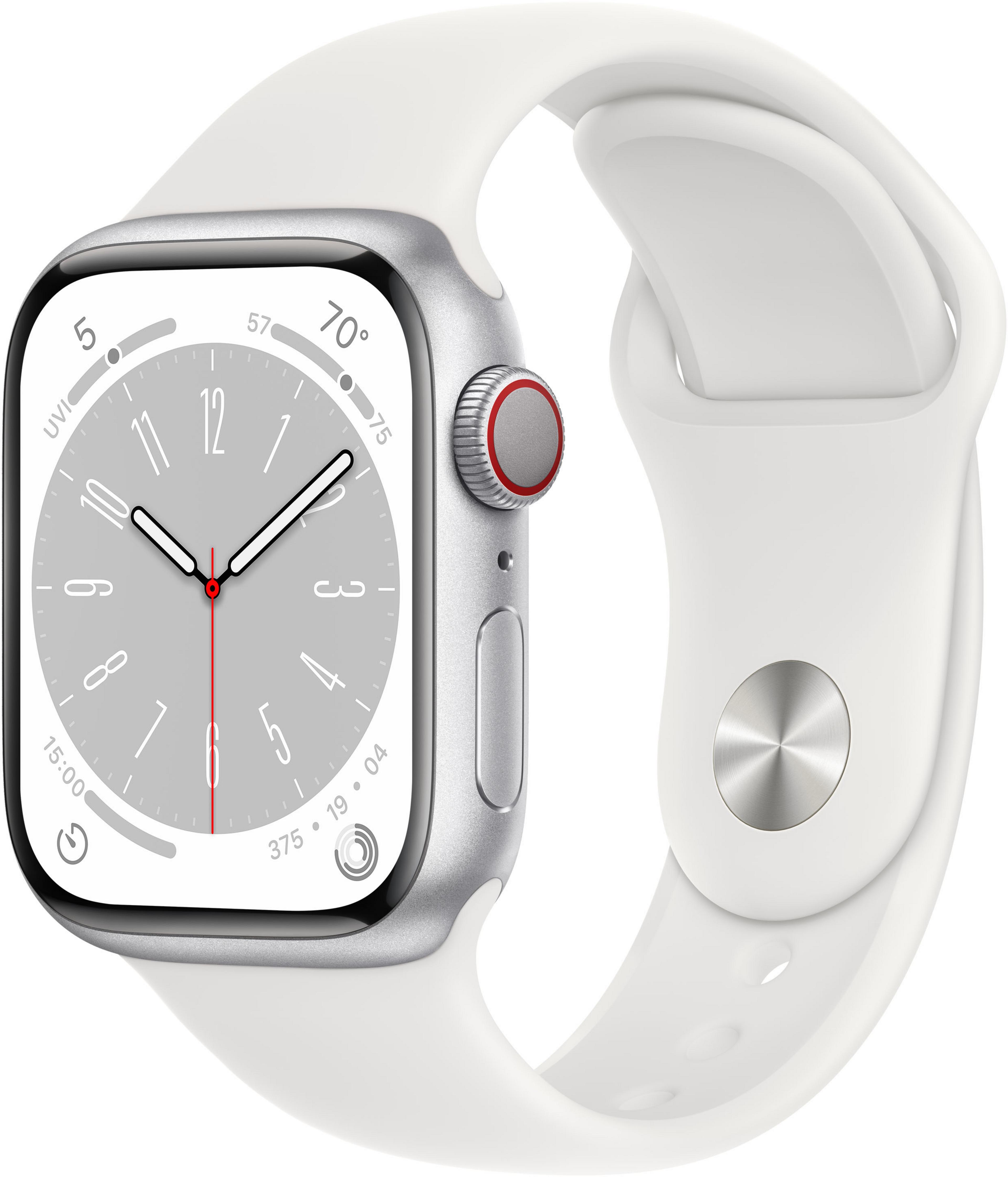 Apple Watch S8 GPS+LTE 41mm Alu silber