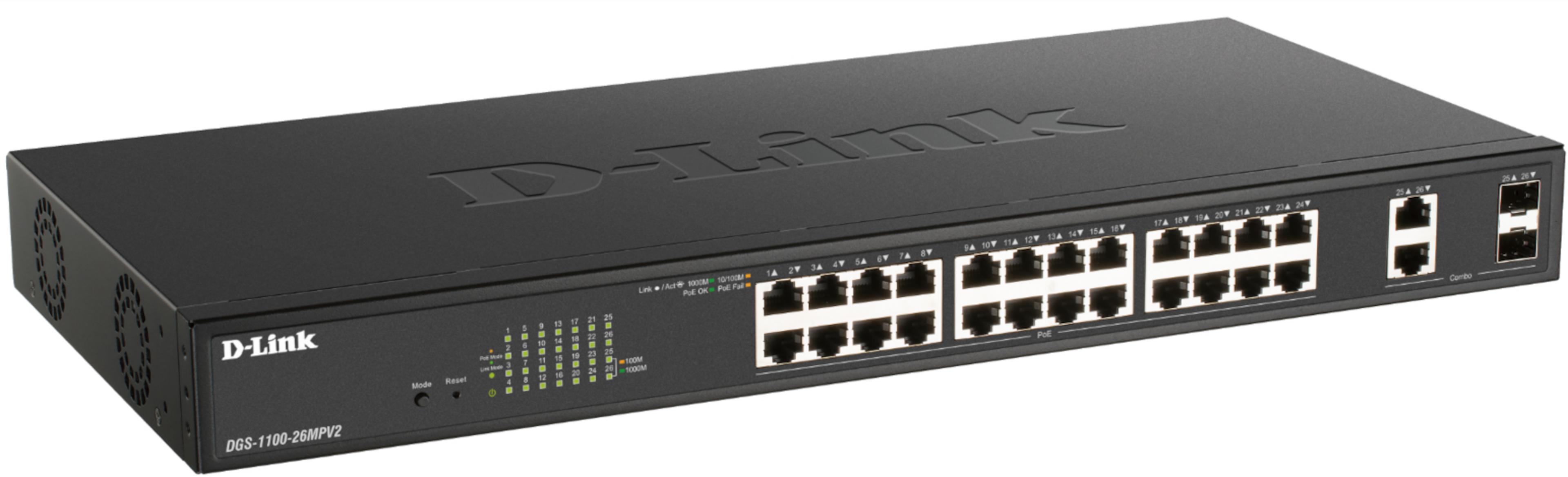 D-Link DGS-1100-26MPV2 PoE Switch