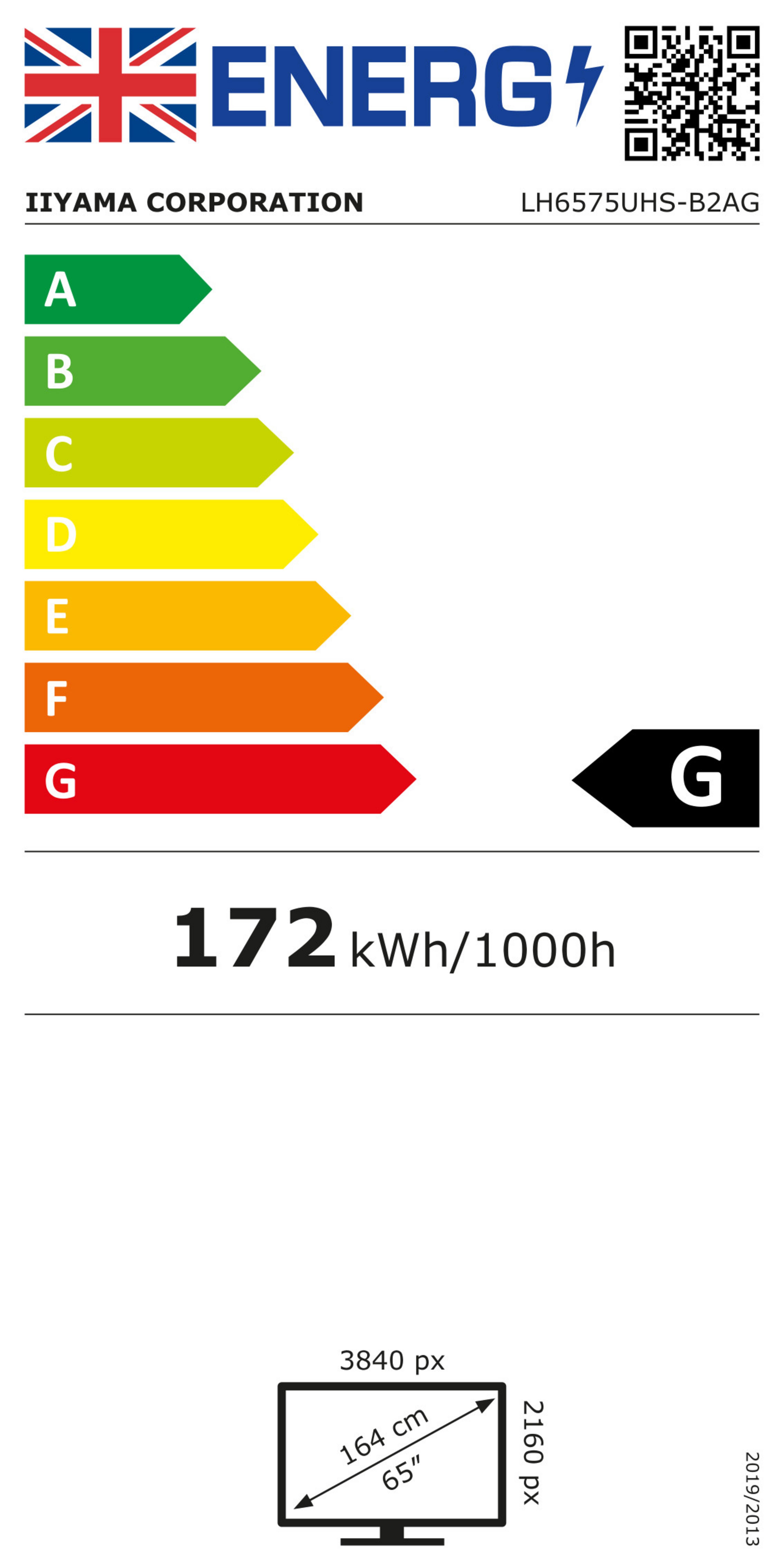 iiyama ProLite LH6575UHS-B2AG Display