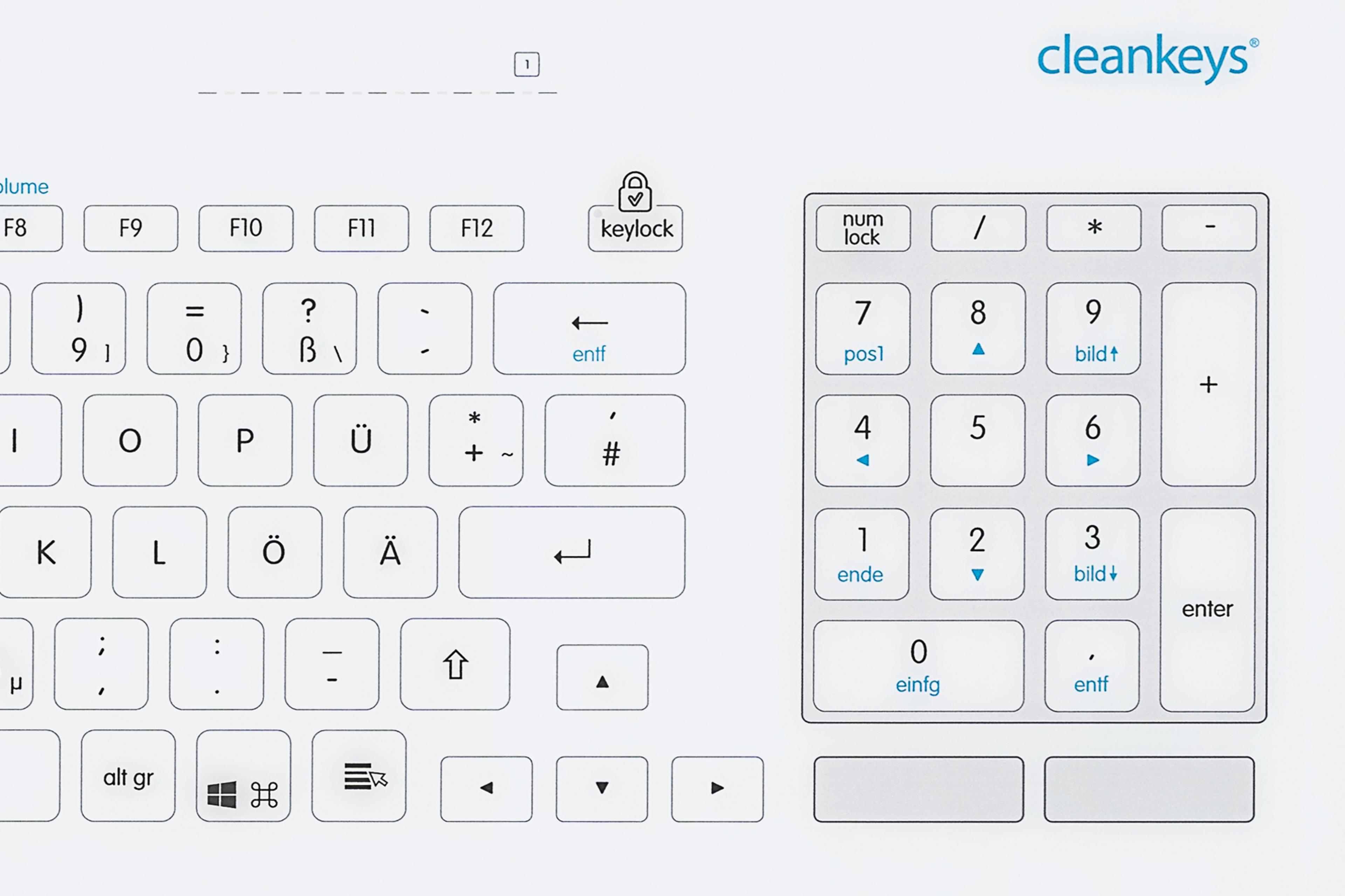 GETT Cleankeys CK5 Glass Keyboard