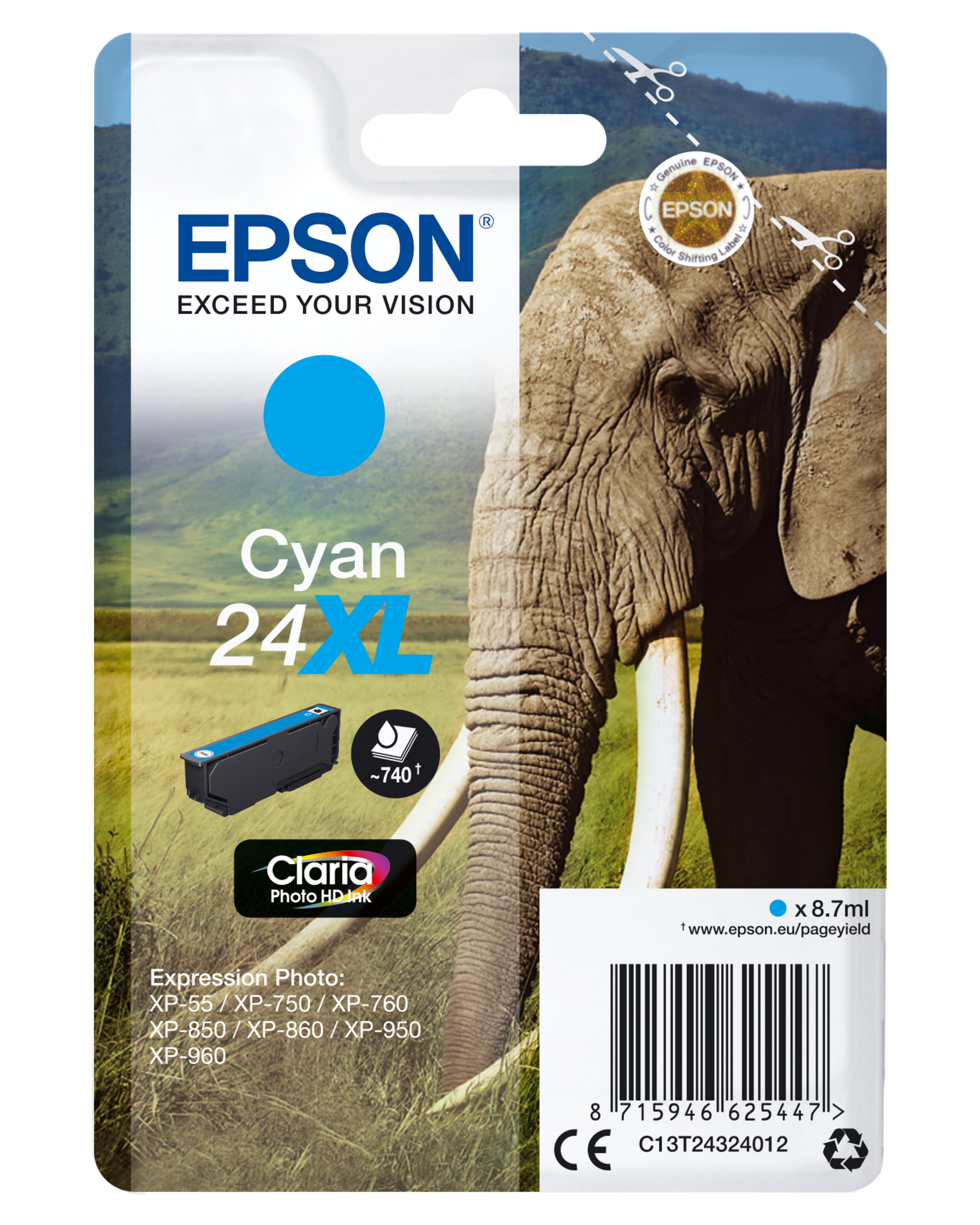 Epson 24XL Ink Cyan