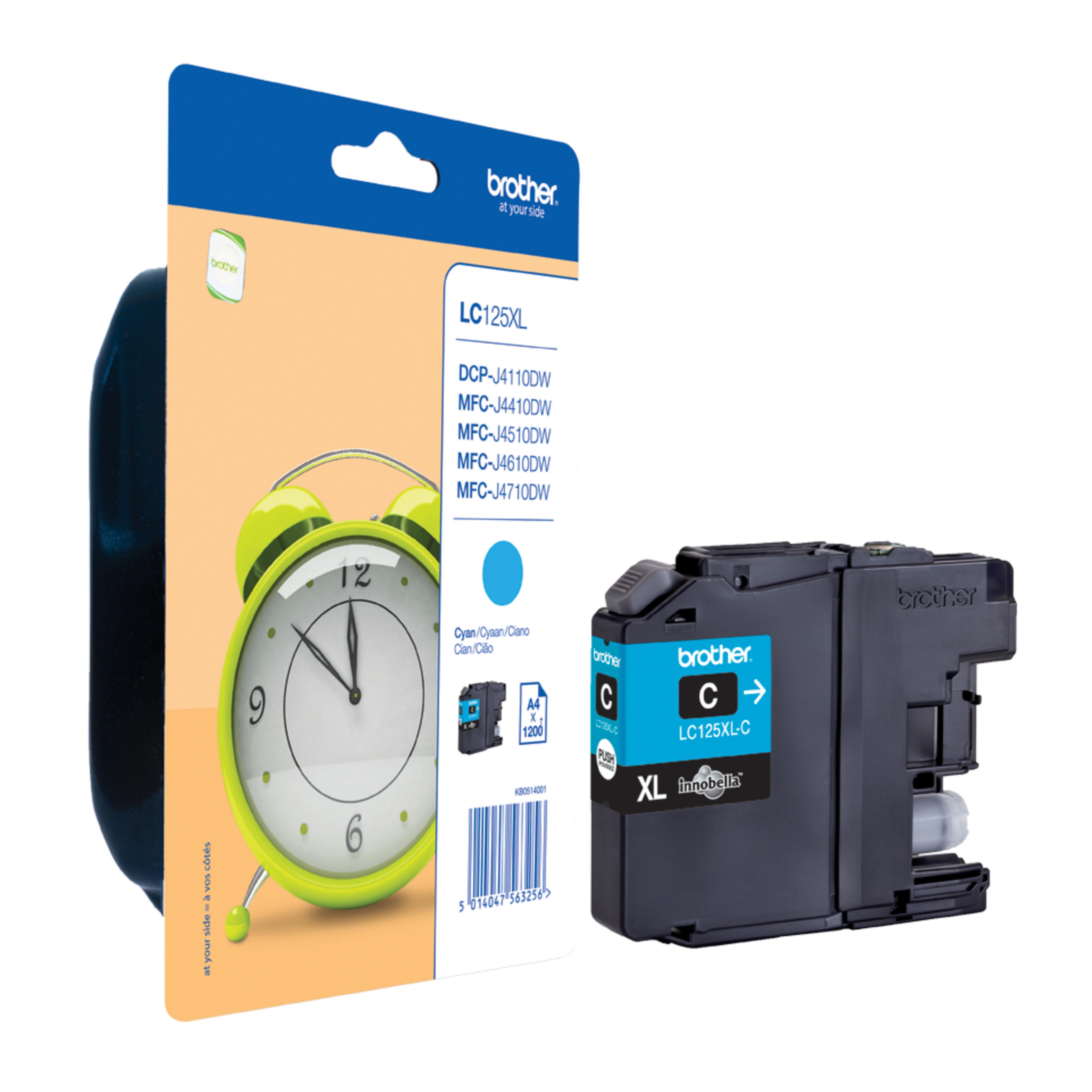 Brother LC-125XLC Ink Cyan