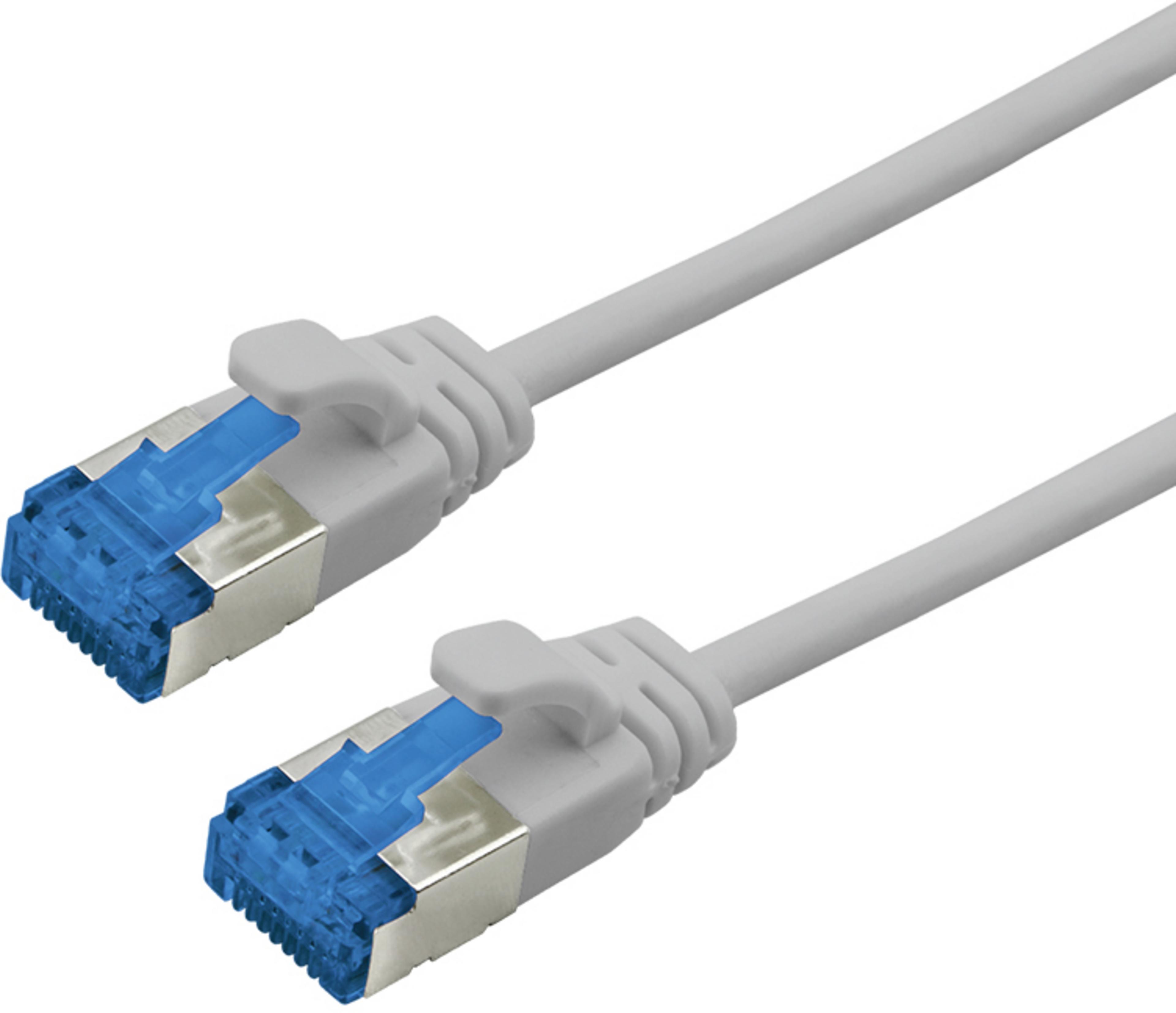 Patch Cable RJ45 U/FTP Cat6a 0.5m Grey