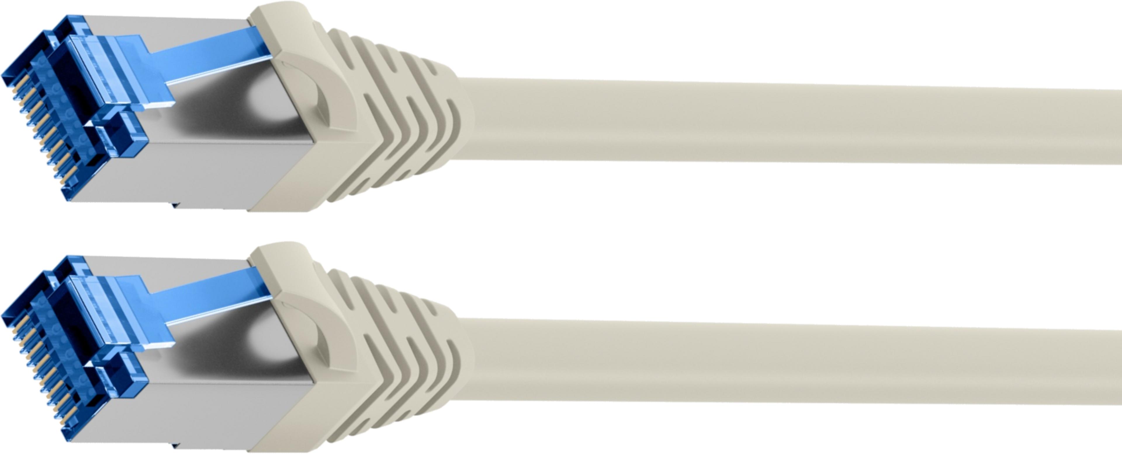Patch Cable RJ45 S/FTP Cat6a 1m Grey
