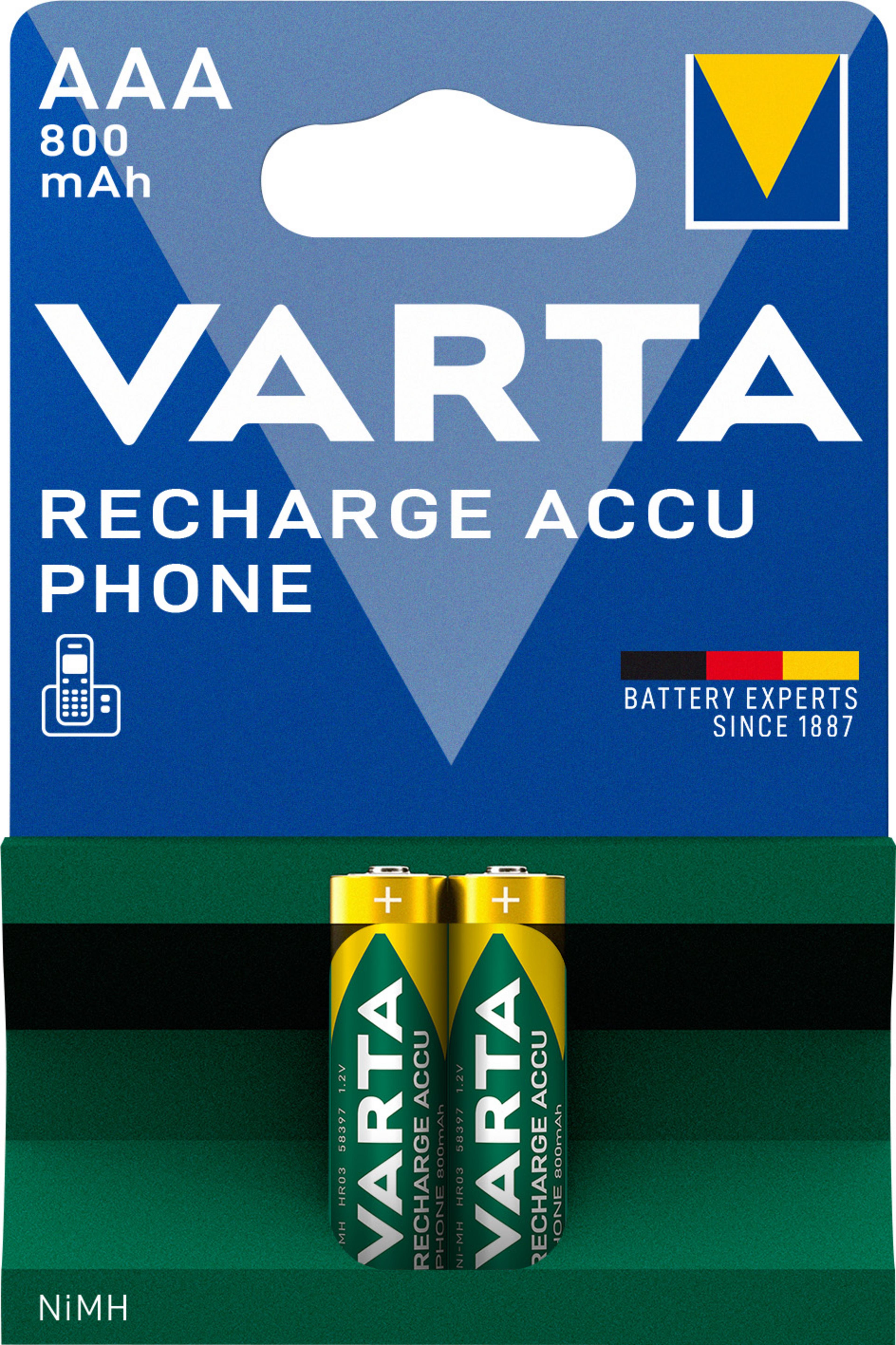 Varta AAA 800mAh NiMH Battery 2-pack